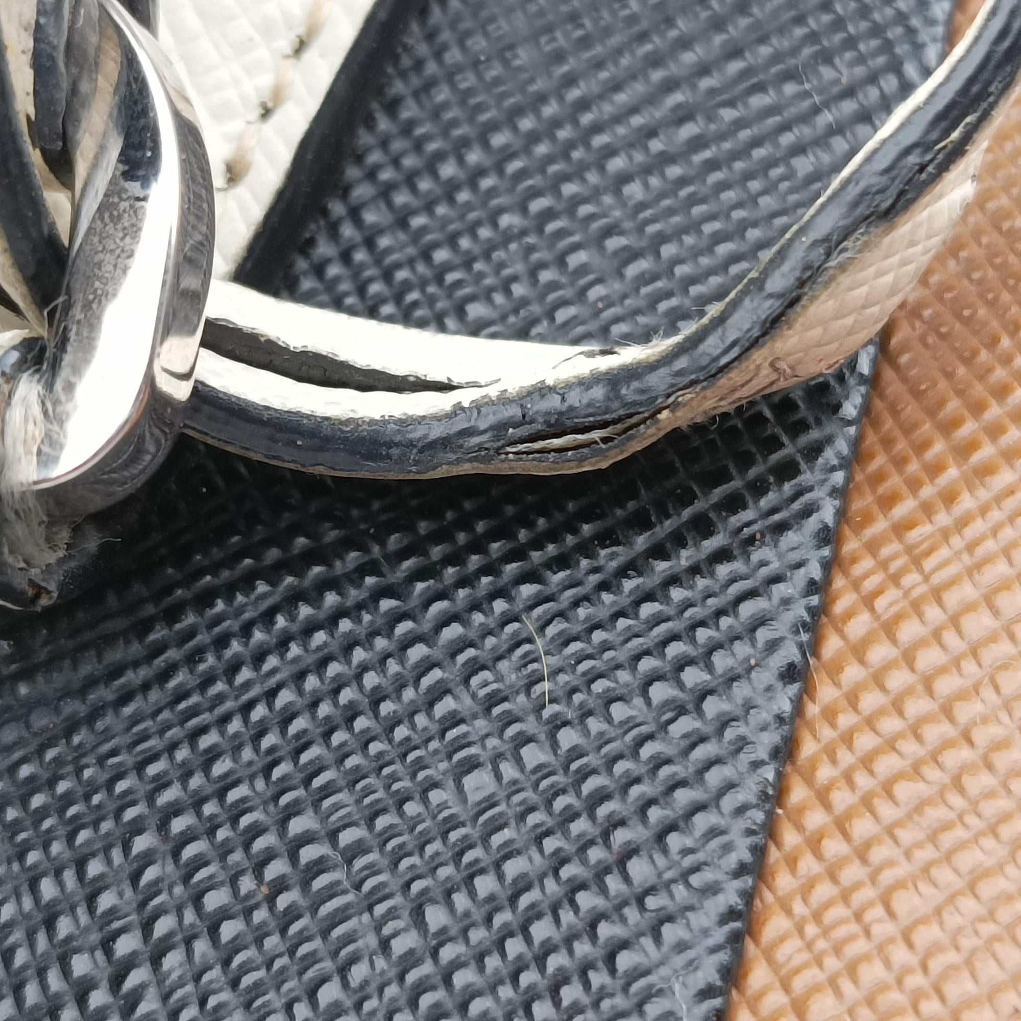 Galleria Brown × Black × White Leather 180/Aガレリア ブラウン × ブラック × ホワイト レザー 180/A