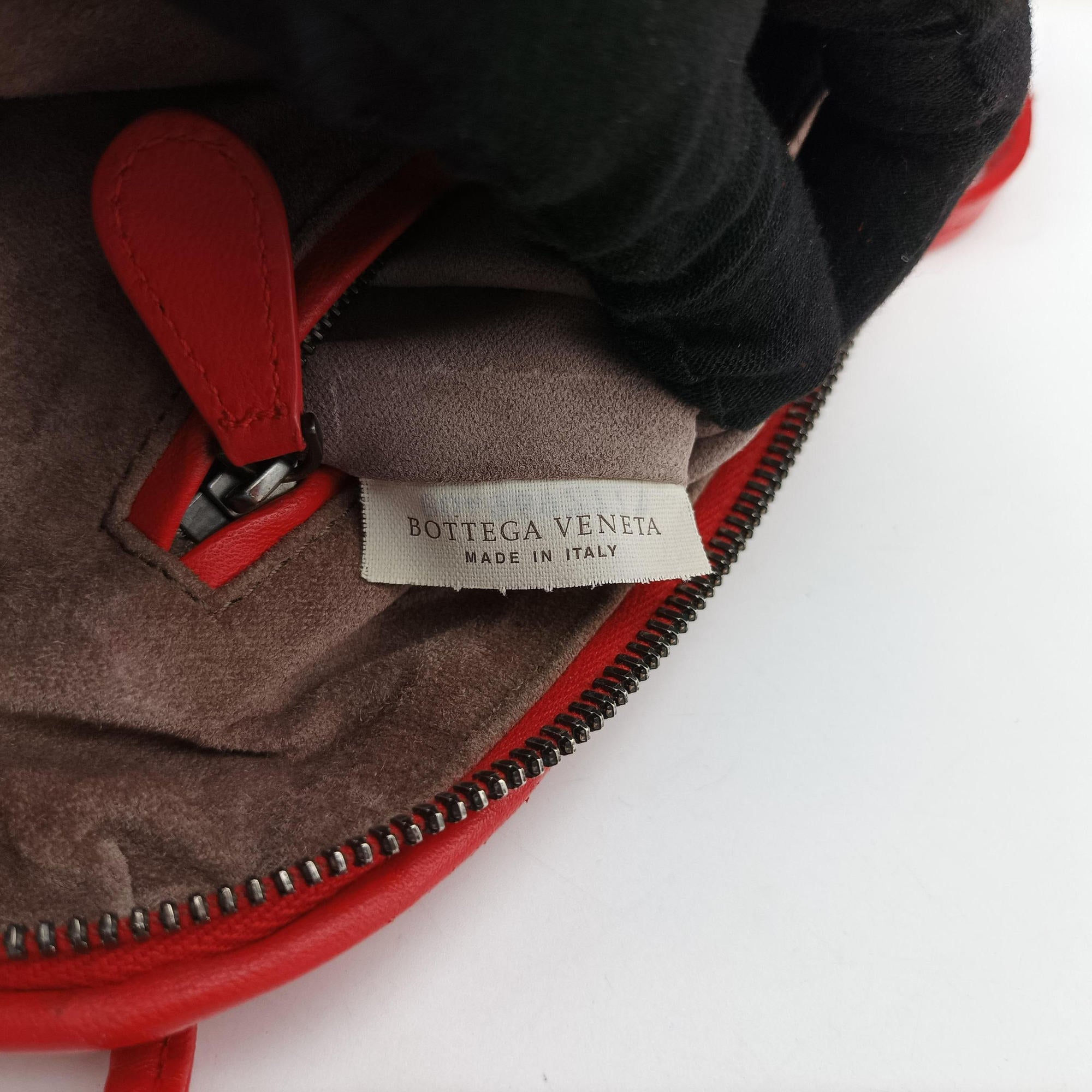 NODINI Intrecciato Red lambskin B04969277Tノディーニ イントレチャート レッド ラムスキン B04969277T