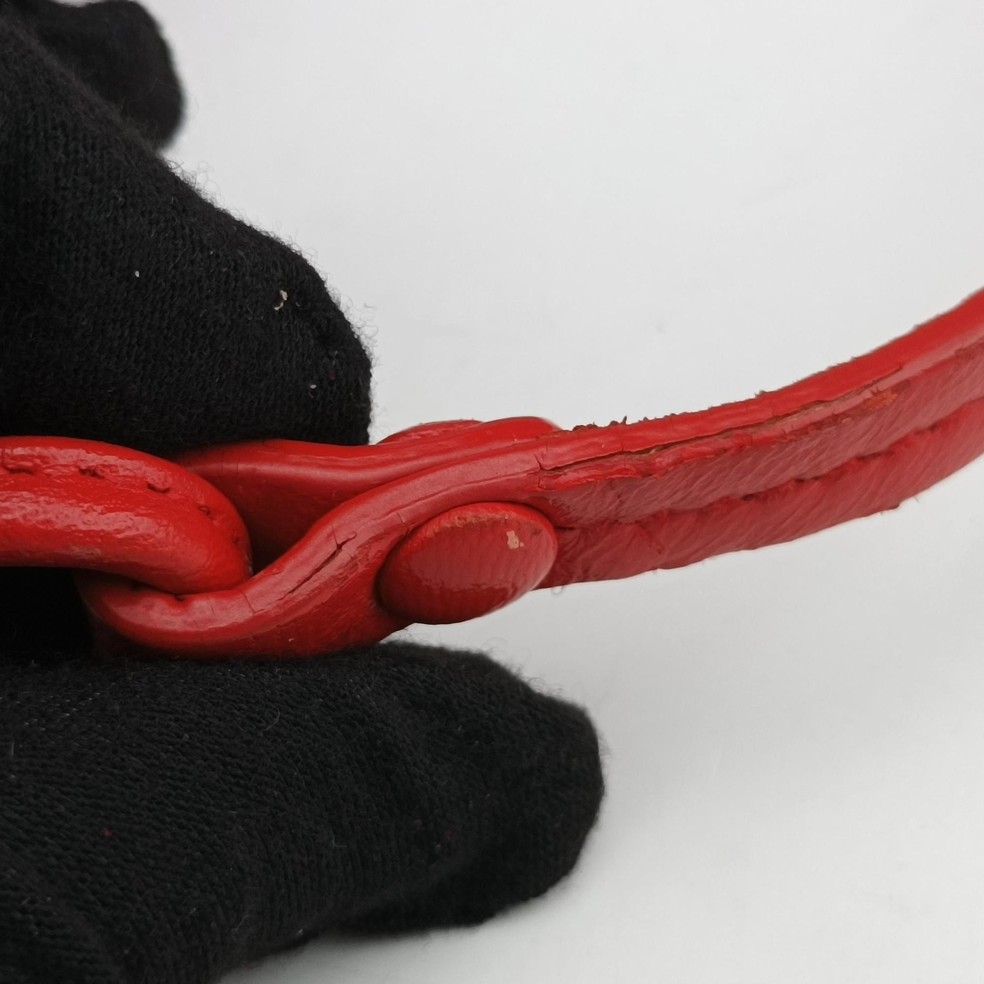 NODINI Intrecciato Red lambskin B04969277Tノディーニ イントレチャート レッド ラムスキン B04969277T