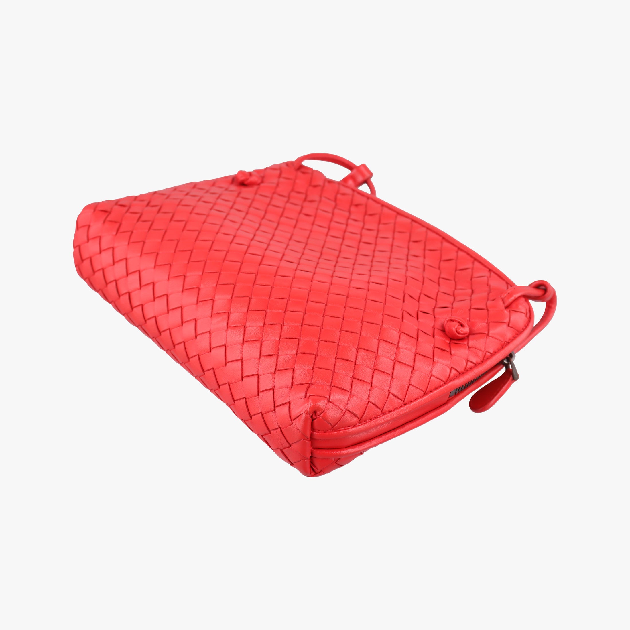 NODINI Intrecciato Red lambskin B04969277Tノディーニ イントレチャート レッド ラムスキン B04969277T