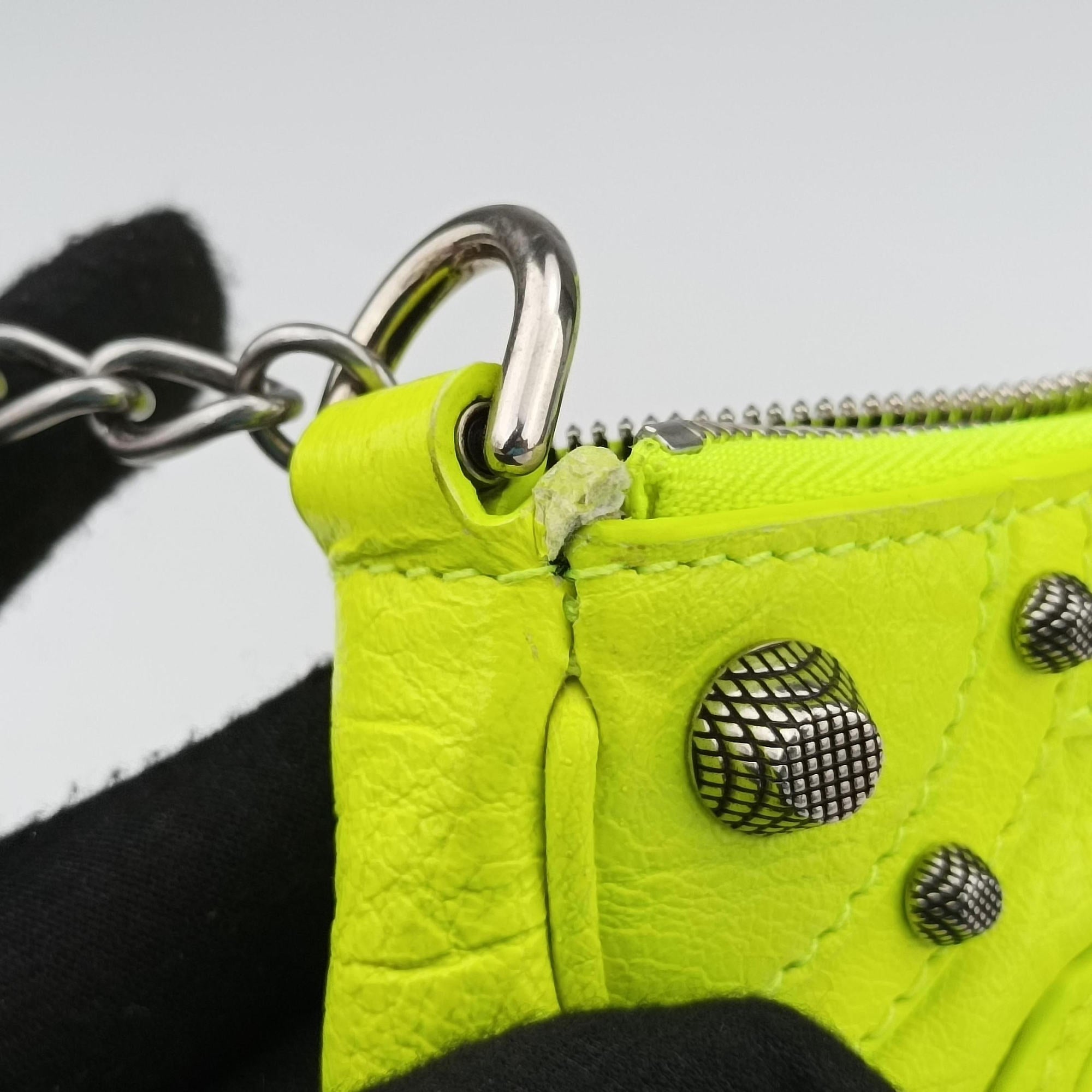 Le Cagole YellowGreen lambskin 695814.7206.R.493075ルカゴール イエローグリーン ラムスキン 695814.7206.R.493075