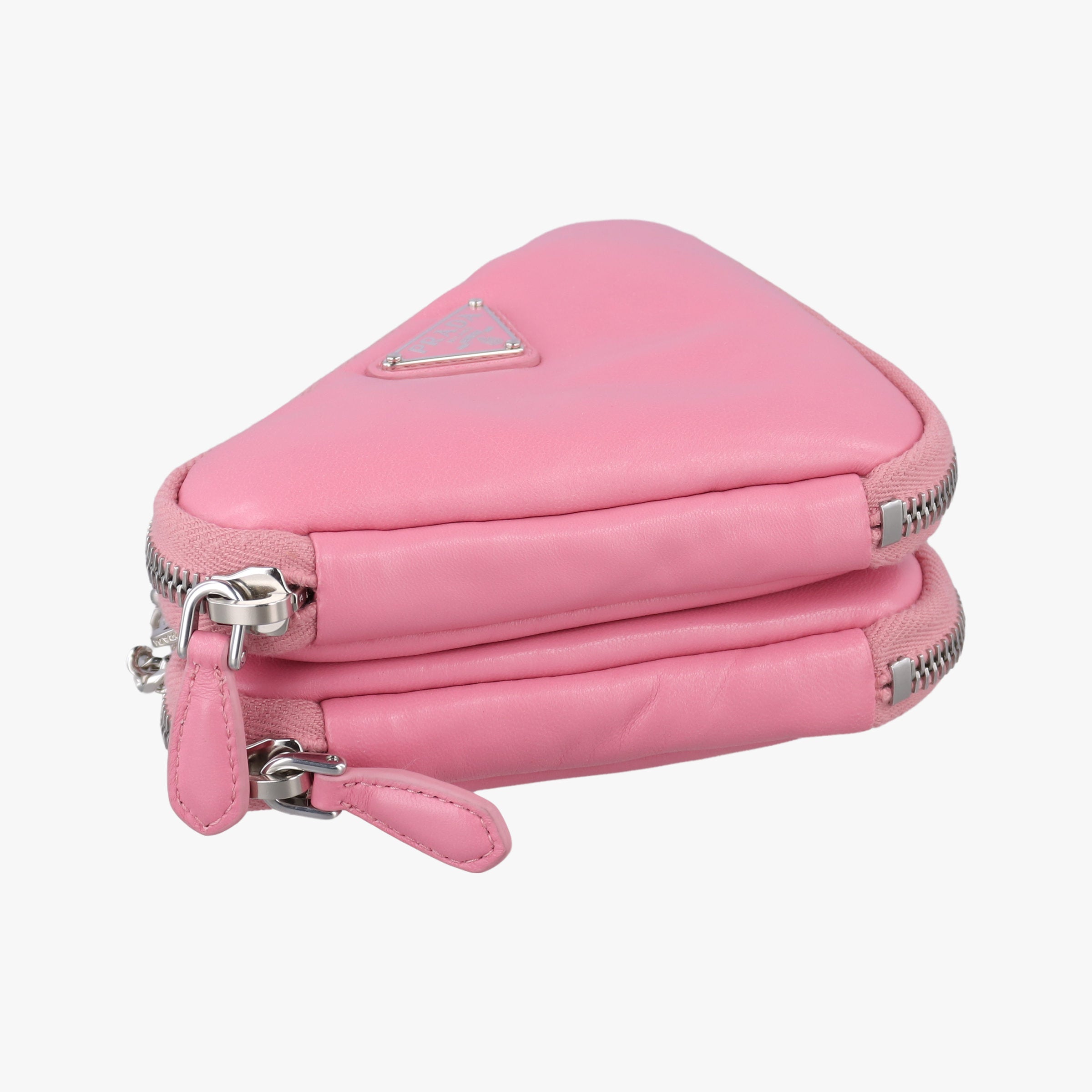 Triangle mini Pink Leather 1NR015 62トライアングル ミニ ピンク レザー 1NR015 62