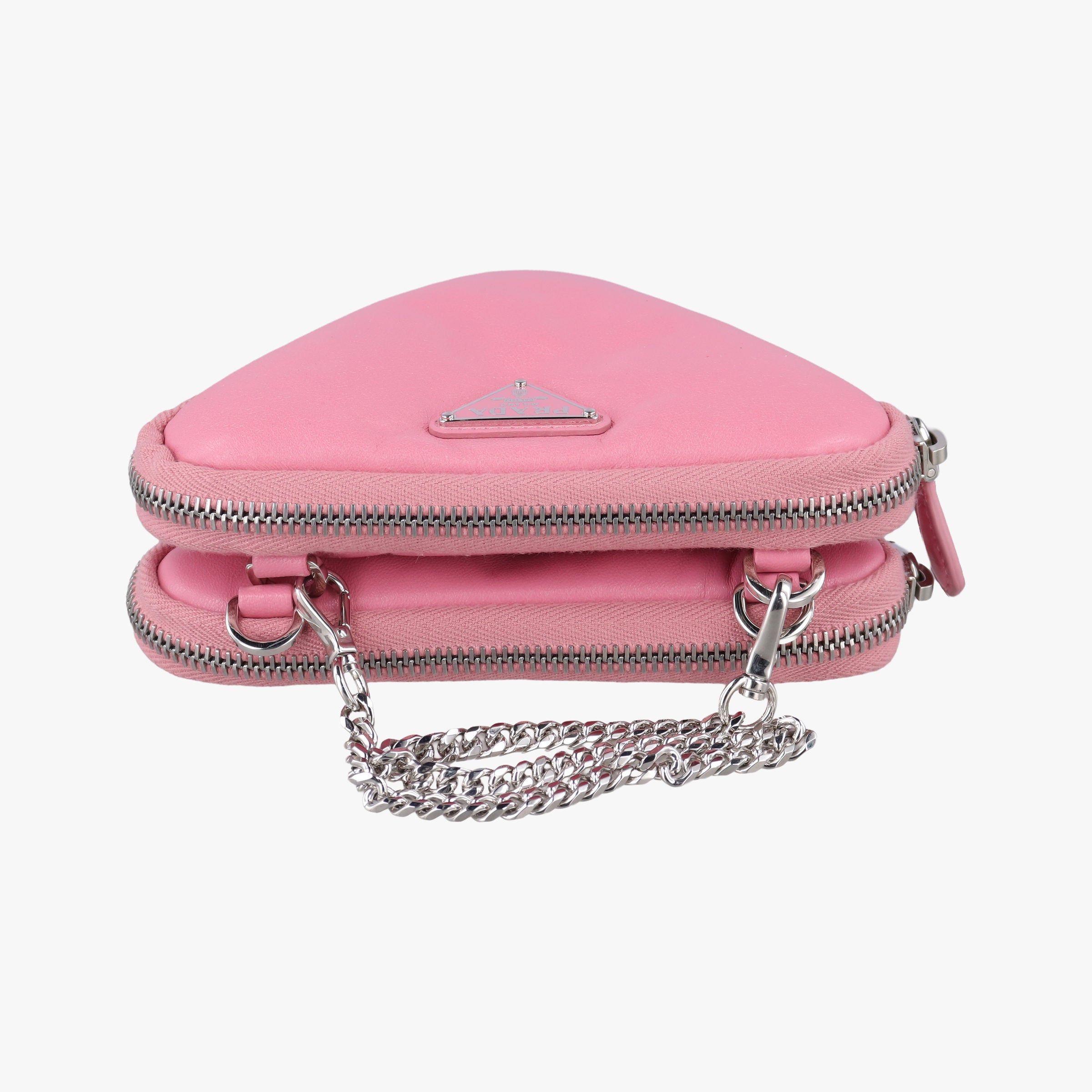 Triangle mini Pink Leather 1NR015 62トライアングル ミニ ピンク レザー 1NR015 62
