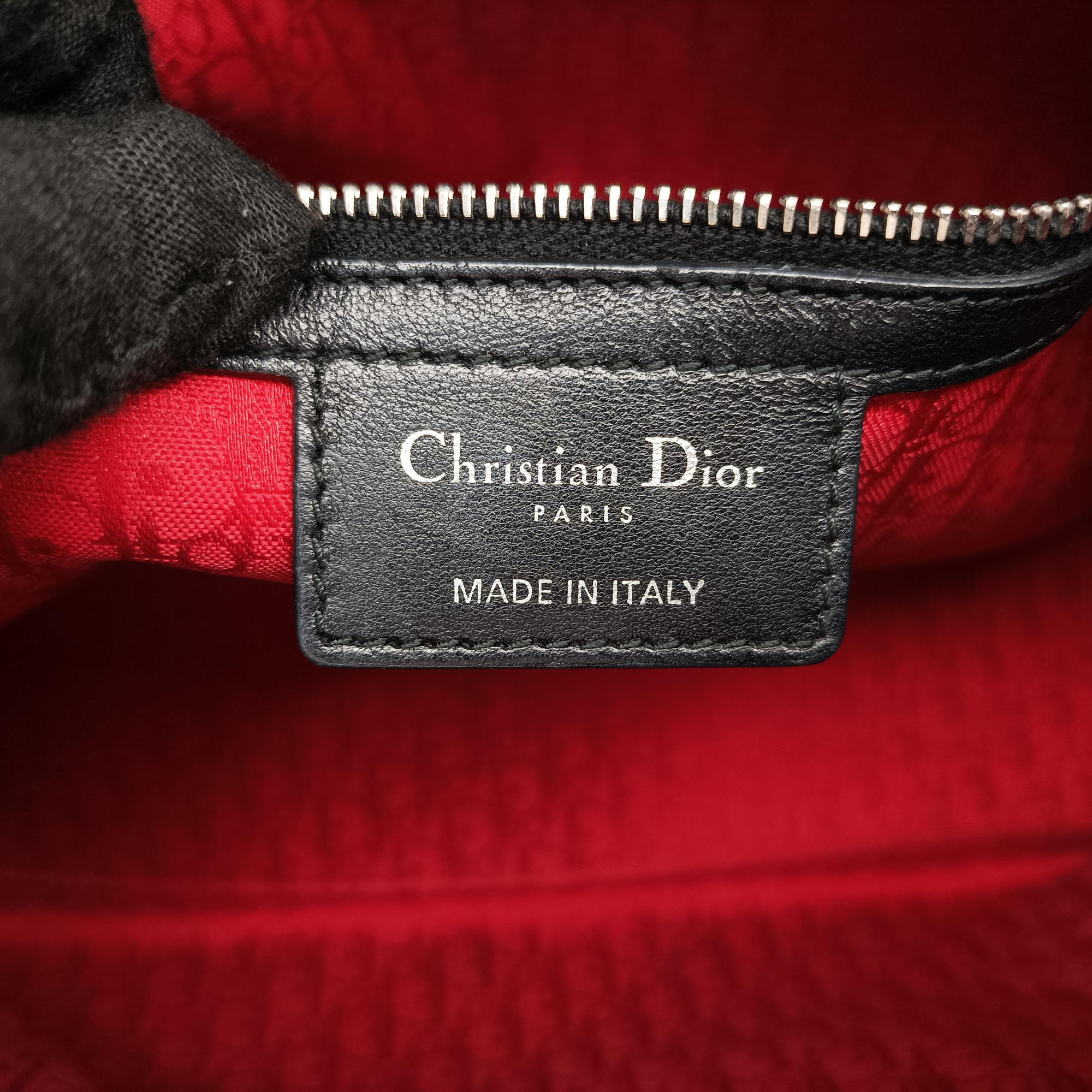 Lady Dior Black lambskin 26-MA-1111レディディオール ブラック ラムスキン 26-MA-1111