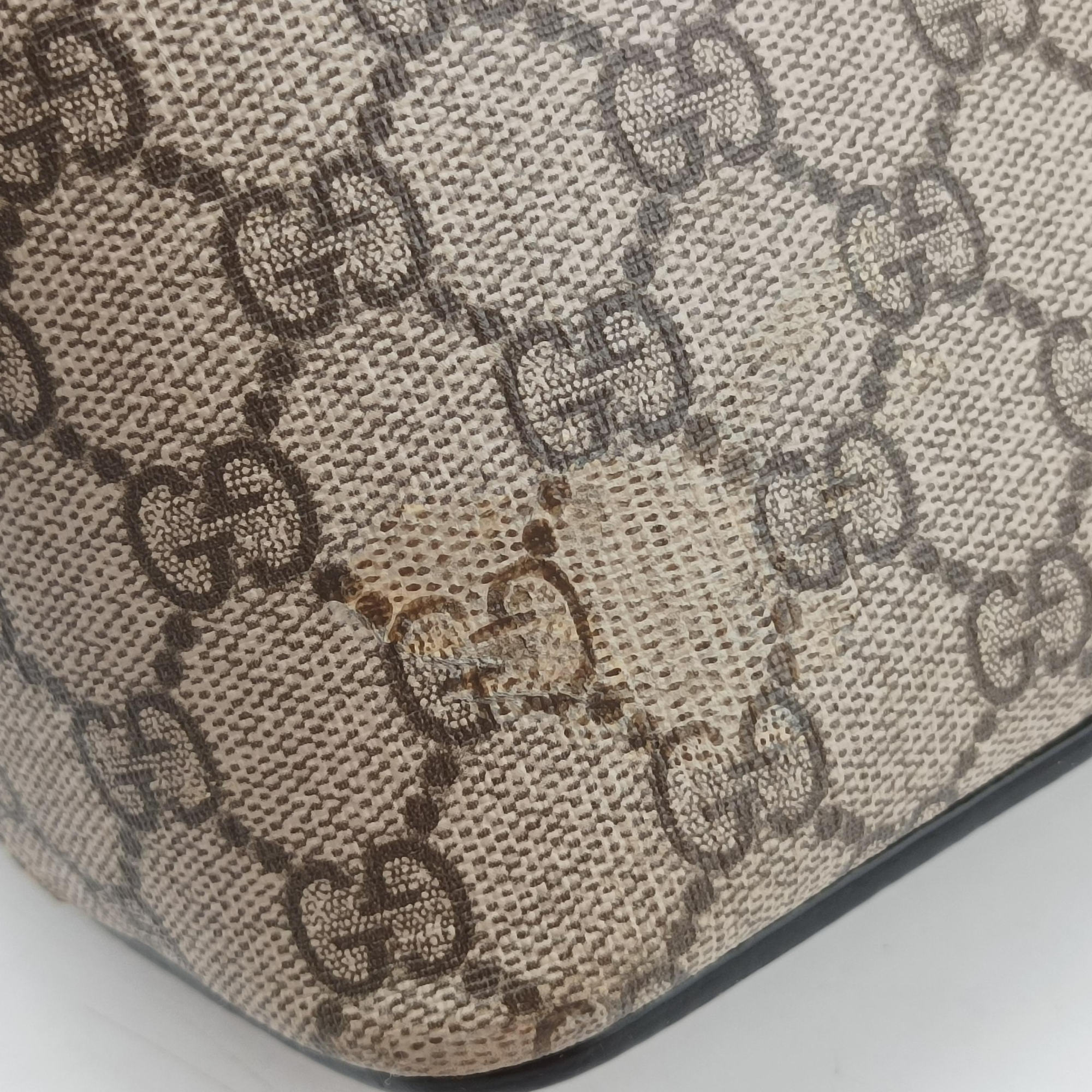 GG SUPREME Beige×Pink×Red PVC coated canvas×Leather 409534 G019548322GGスプリーム ベージュ×ピンク×レッド PVCコーティングキャンバス×レザー 409534 G019548322