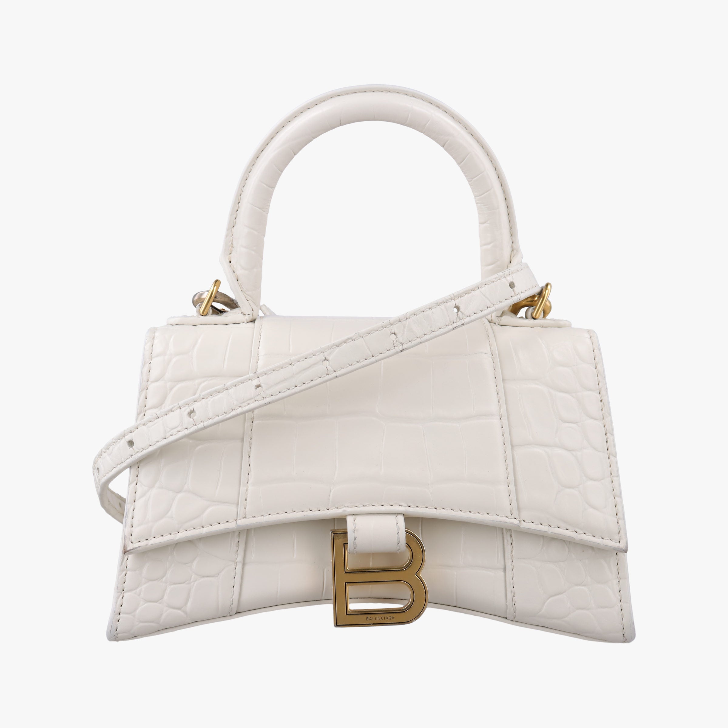 Hourglass mini White leather 592833.9016.R.493075アワーグラス ミニ ホワイト レザー 592833.9016.R.493075