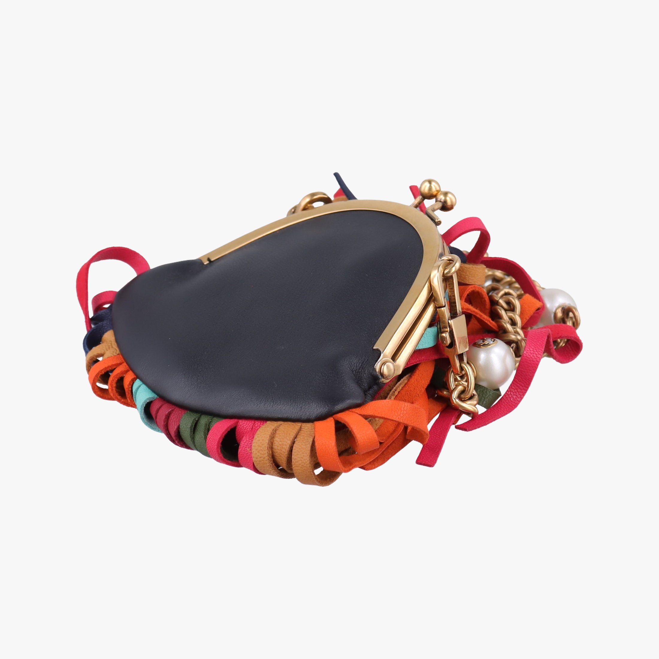 Animalier Mini Frame Bag Black Leather 488428 アニマリエ ミニ フレーム バッグ ブラック レザー 488428