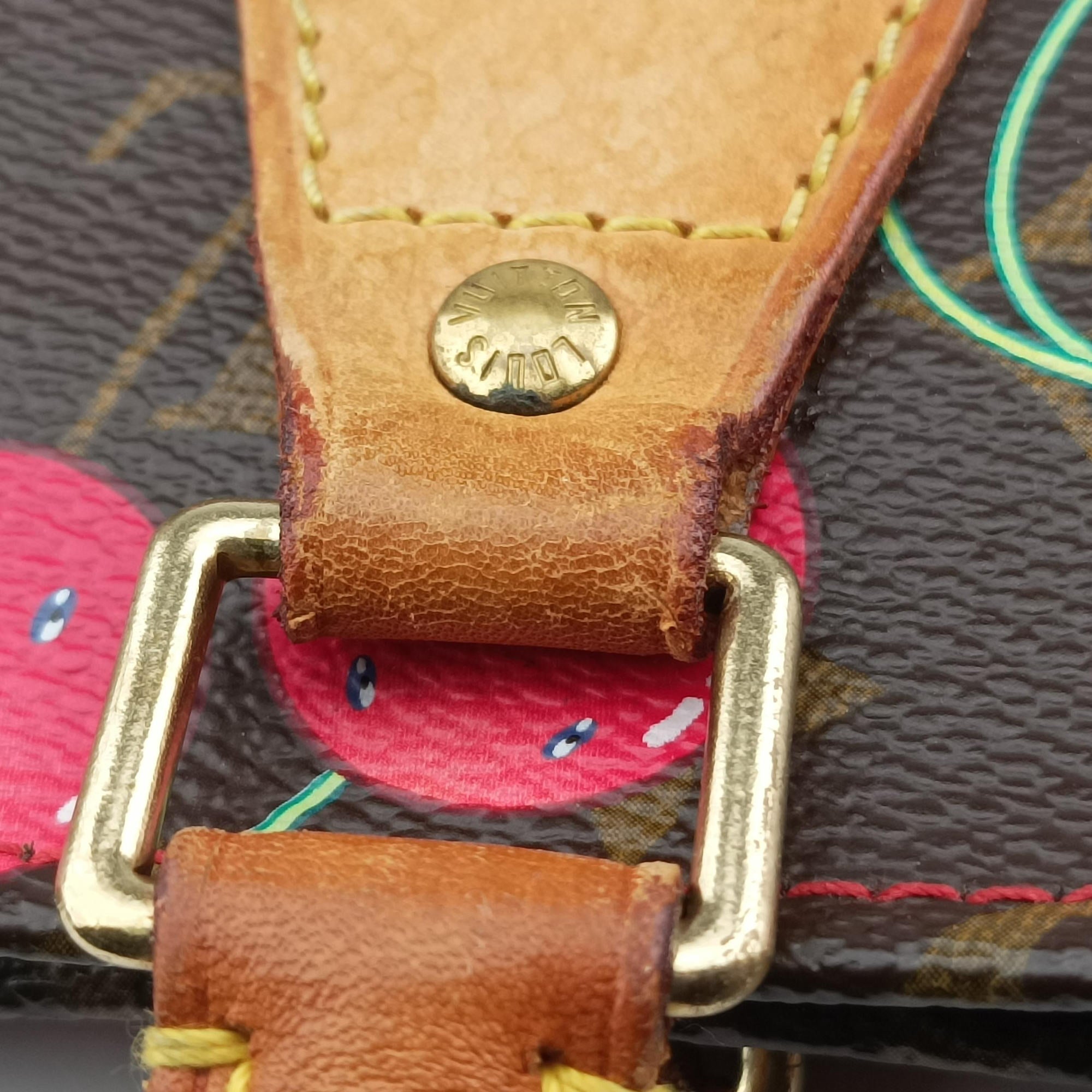 Cherry Sac Plat Brown×Cherry Print Monogram Canvas M95010 MI0015チェリー サックプラ ブラウン×チェリー柄 モノグラム キャンバス M95010 MI0015