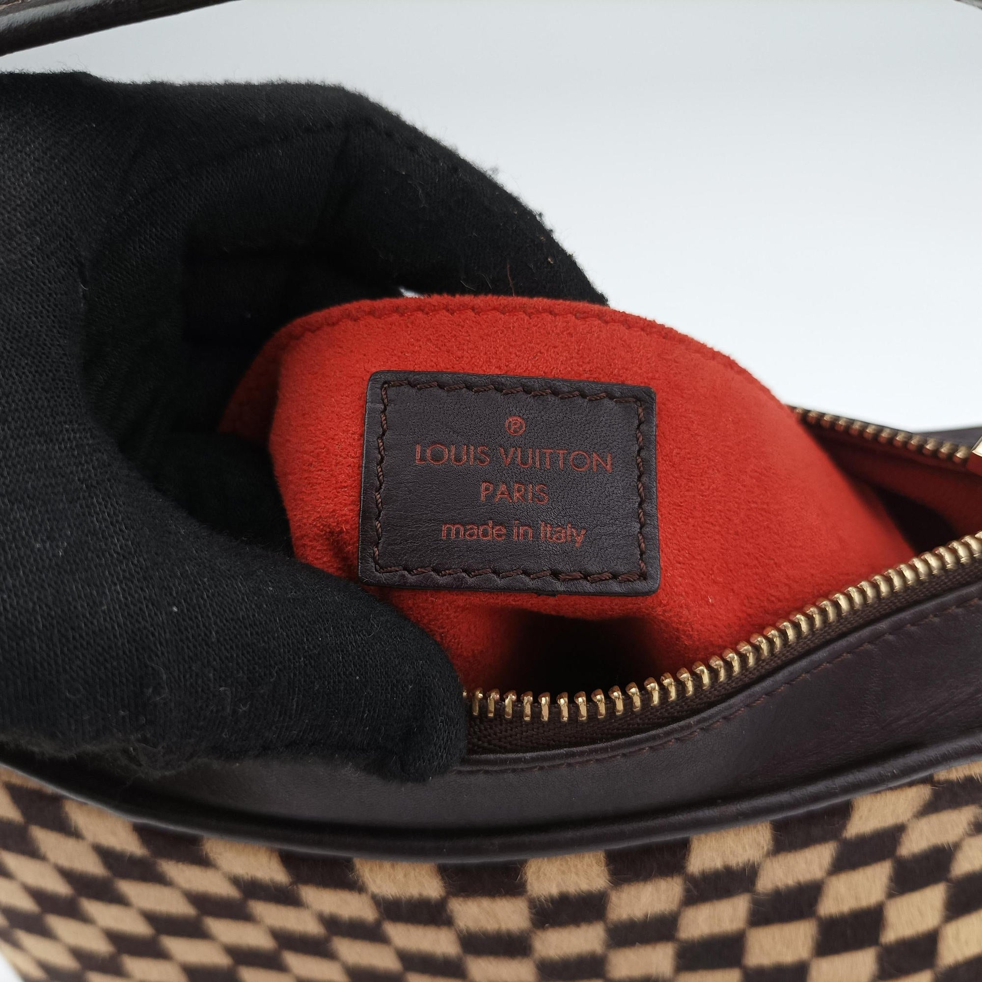 Damier Sauvage Brown×Beige Ponyhair M92132 CE0061ダミエソバージュ ブラウン×ベージュ ハラコ M92132 CE0061