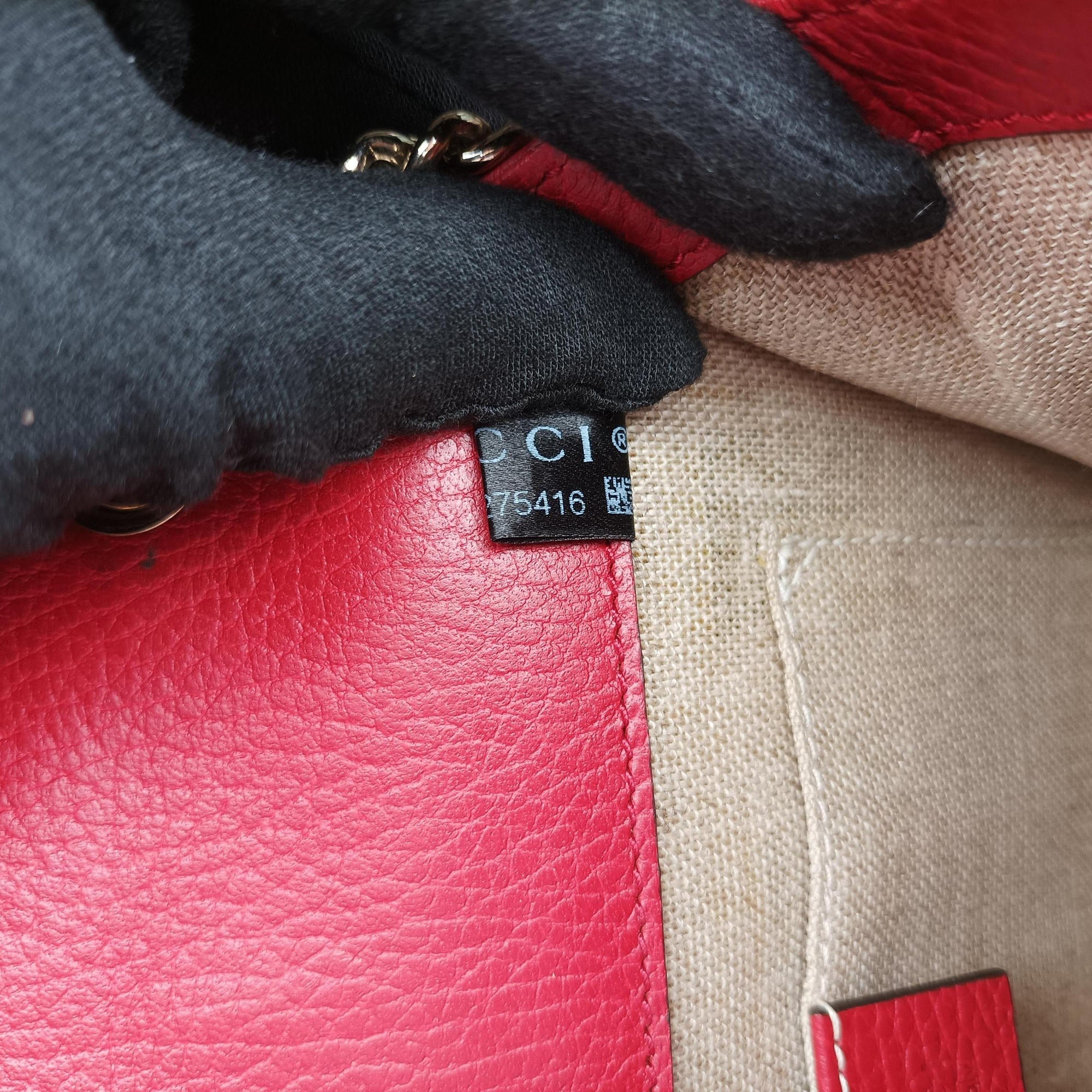 Interlocking G Red Leather 510304 D027275416インターロッキングG レッド レザー 510304 D027275416