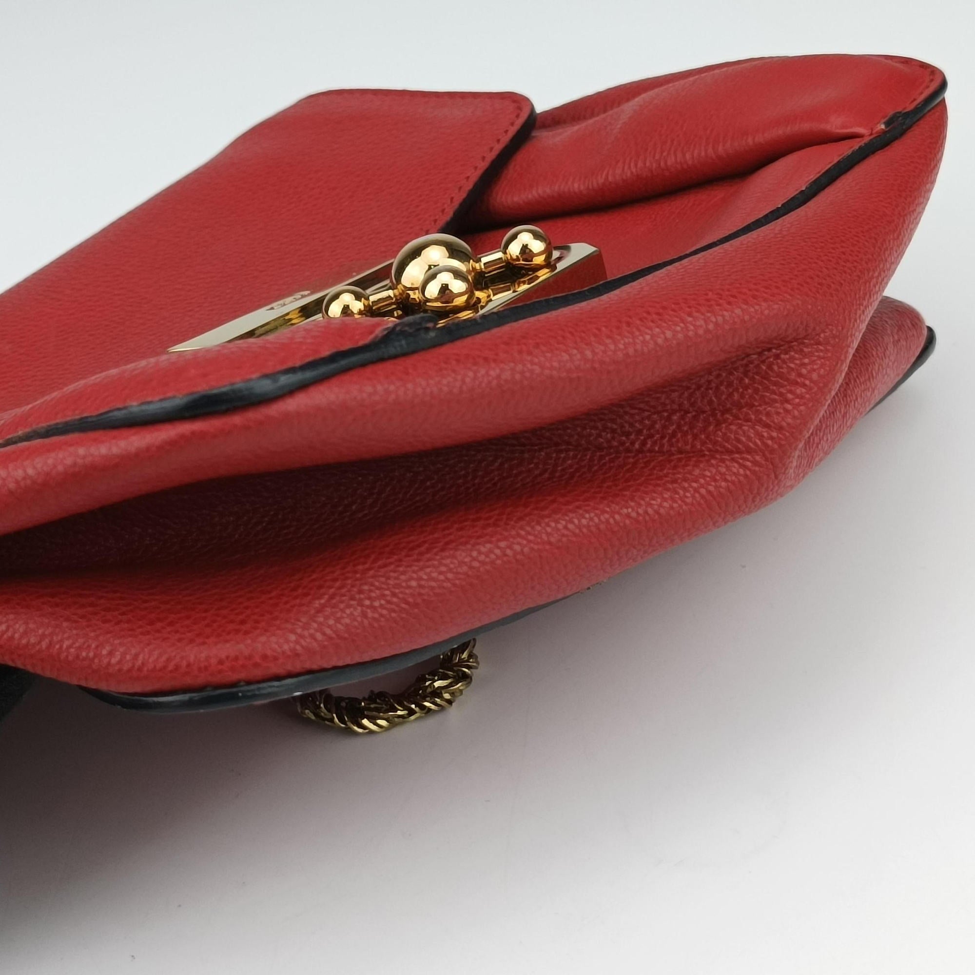 Elsie Red Leather 011157エルシー レッド レザー 011157