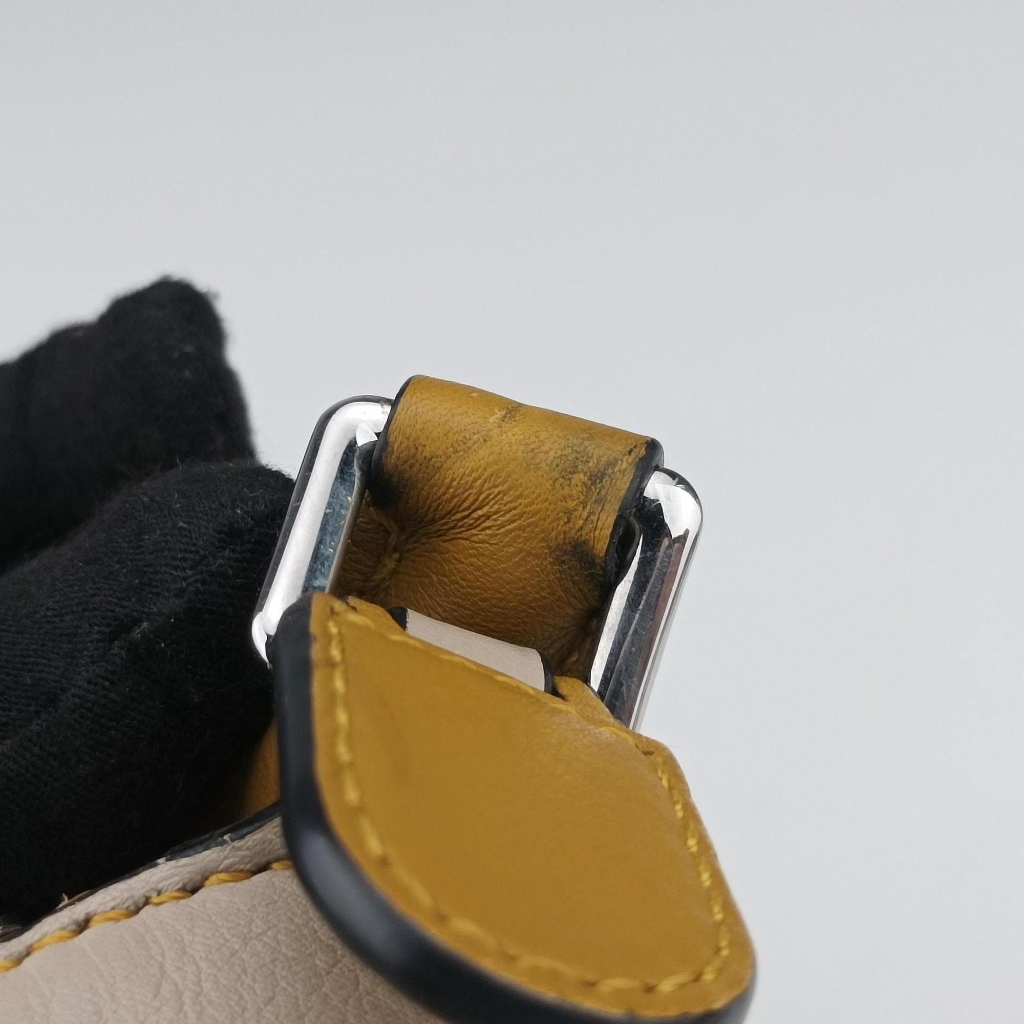 Puzzle mini Beige × Khaki × Yellow Leather 06 19 38パズル ミニ ベージュ × カーキ × イエロー レザー 06 19 38
