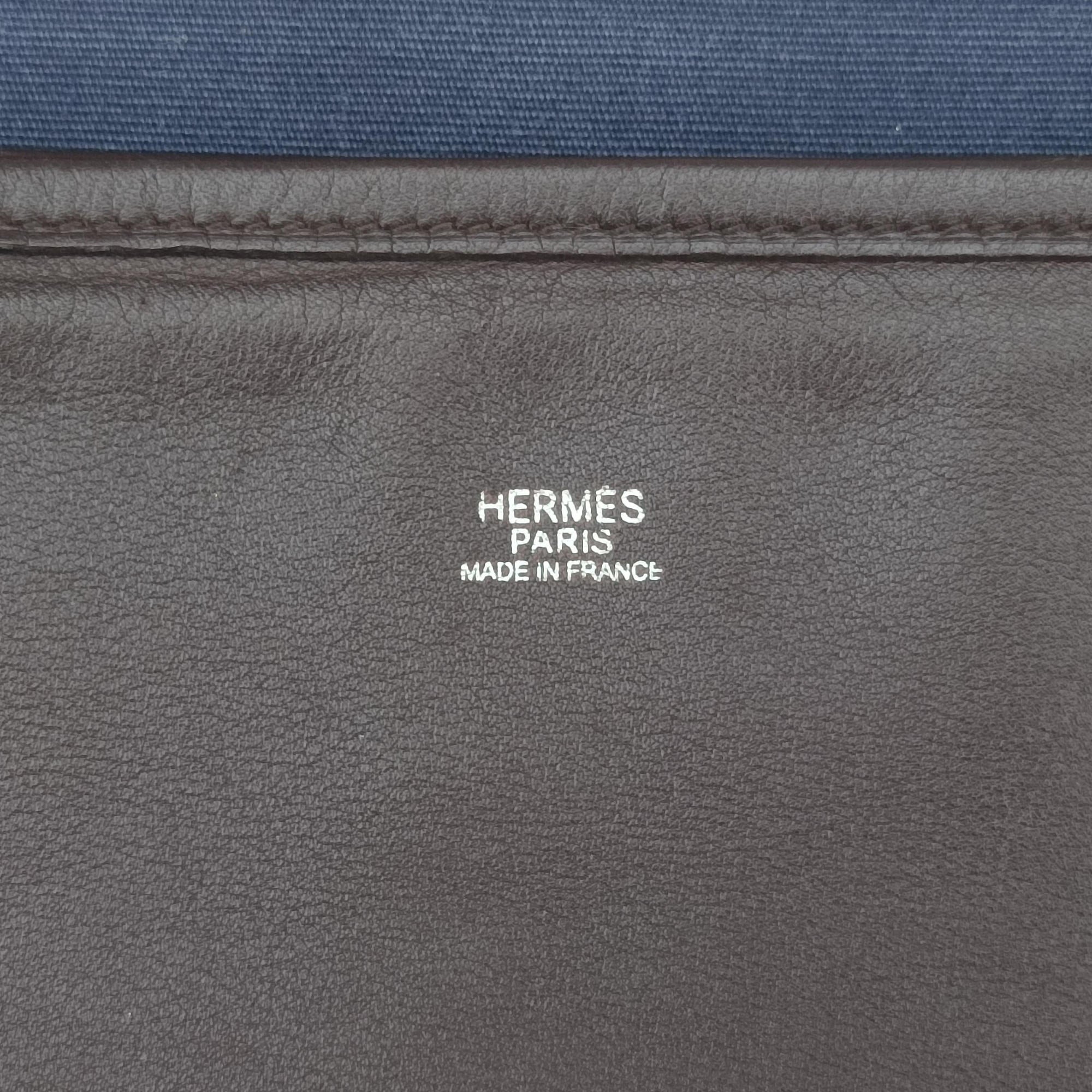 Mrs. Hippie Brown Toile Officier × Veau Swift J▢Iミセスヒッピー ブラック トワルオフィシエ× ヴォー・スイフト J▢I