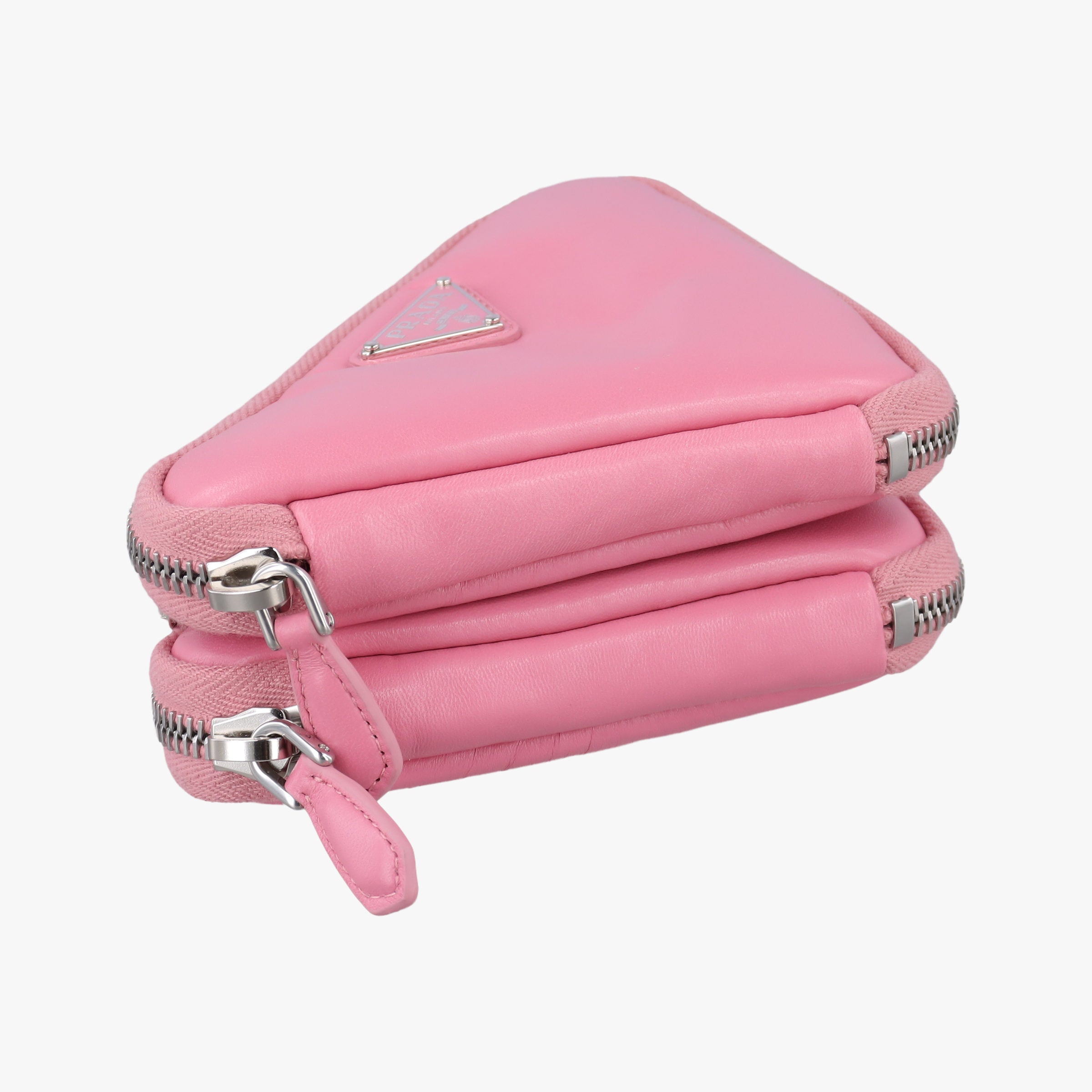 Triangle mini Pink Leather 1NR015 62トライアングル ミニ ピンク レザー 1NR015 62