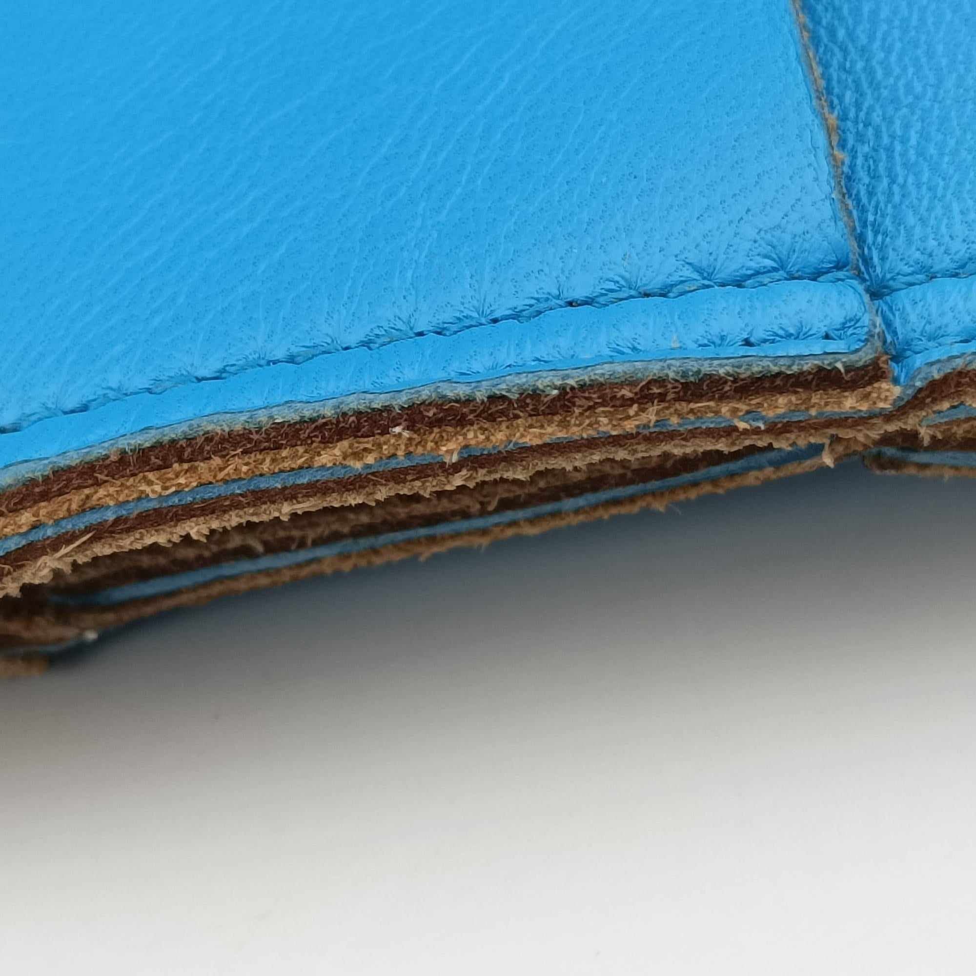 padded intrecciato Blue lambskin B08253066Hパデッド イントレチャート ブルー ラムスキン B08253066H