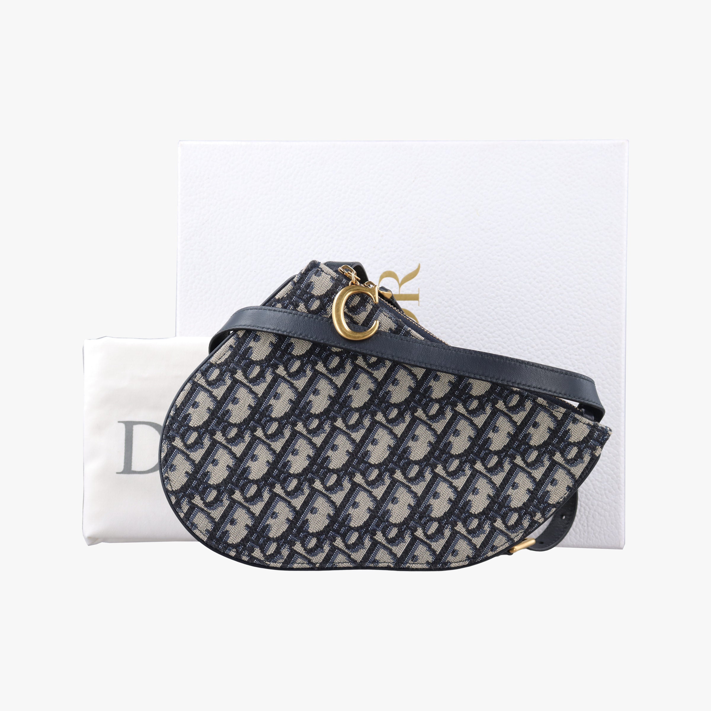 Saddle Navy Jacquard×Leather 12-MA-0149サドル ネイビー ジャガード×レザー 12-MA-0149