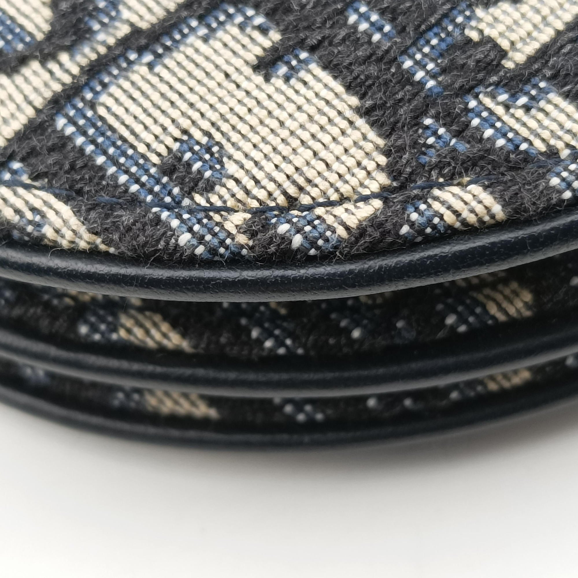 Saddle Navy Jacquard×Leather 12-MA-0149サドル ネイビー ジャガード×レザー 12-MA-0149