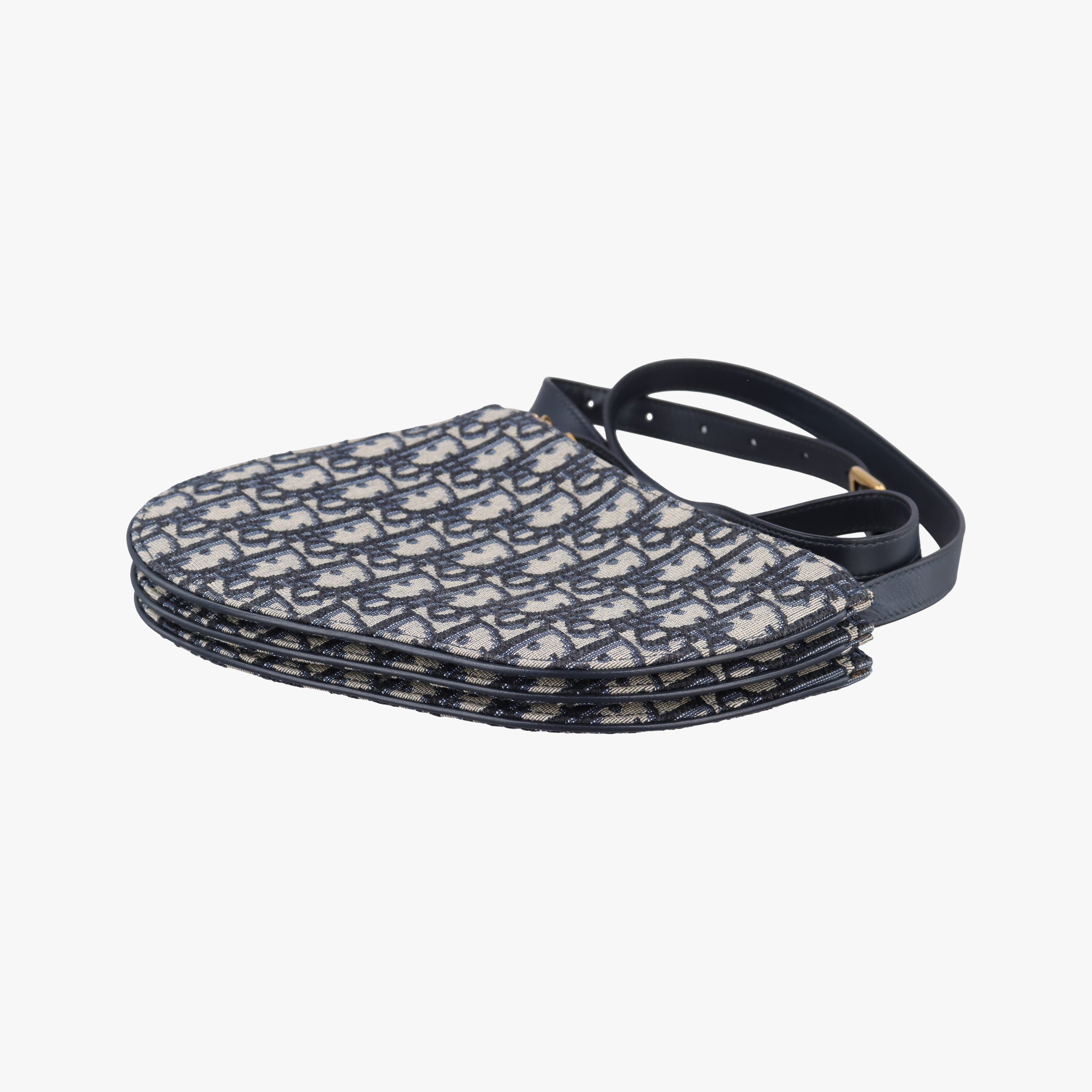 Saddle Navy Jacquard×Leather 12-MA-0149サドル ネイビー ジャガード×レザー 12-MA-0149