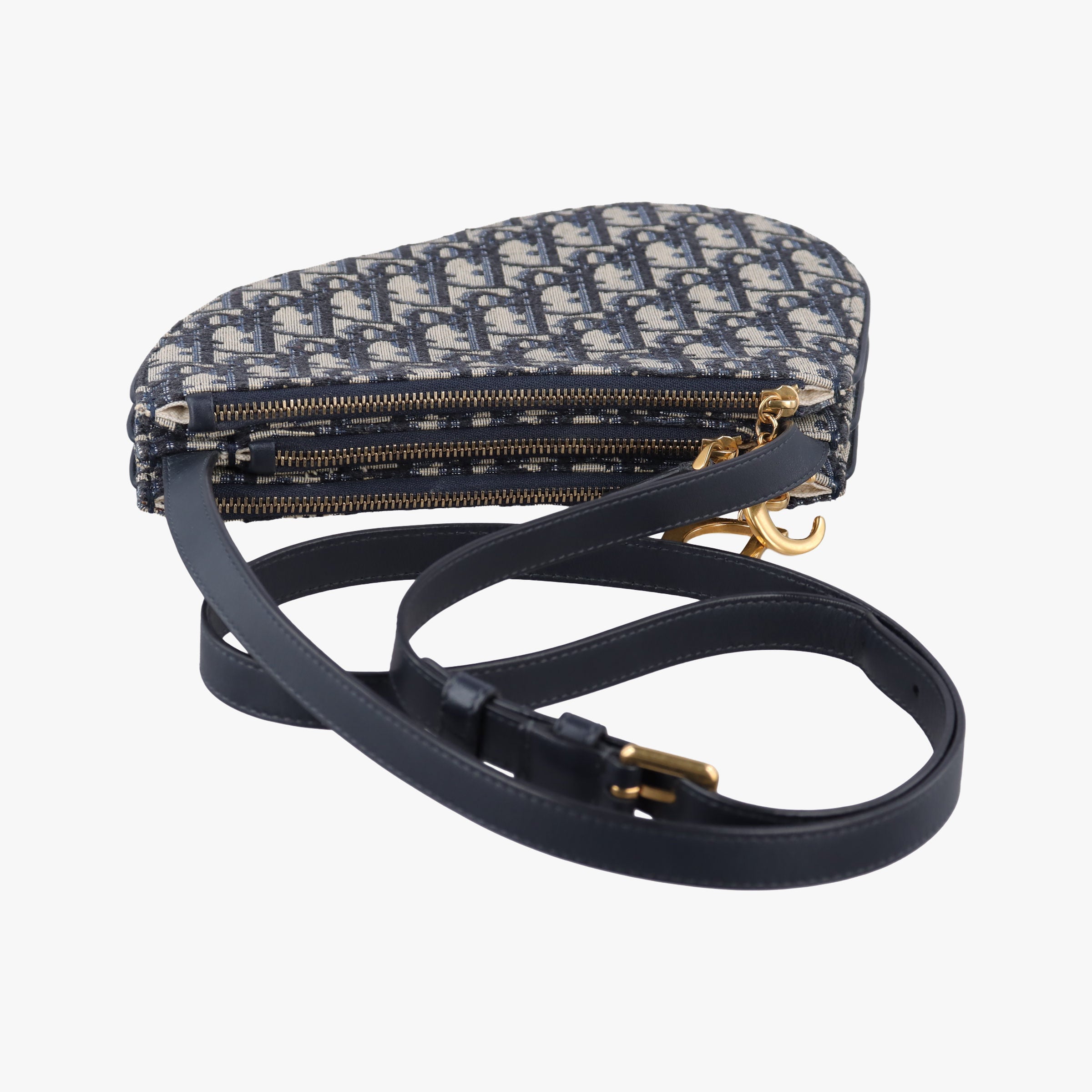 Saddle Navy Jacquard×Leather 12-MA-0149サドル ネイビー ジャガード×レザー 12-MA-0149