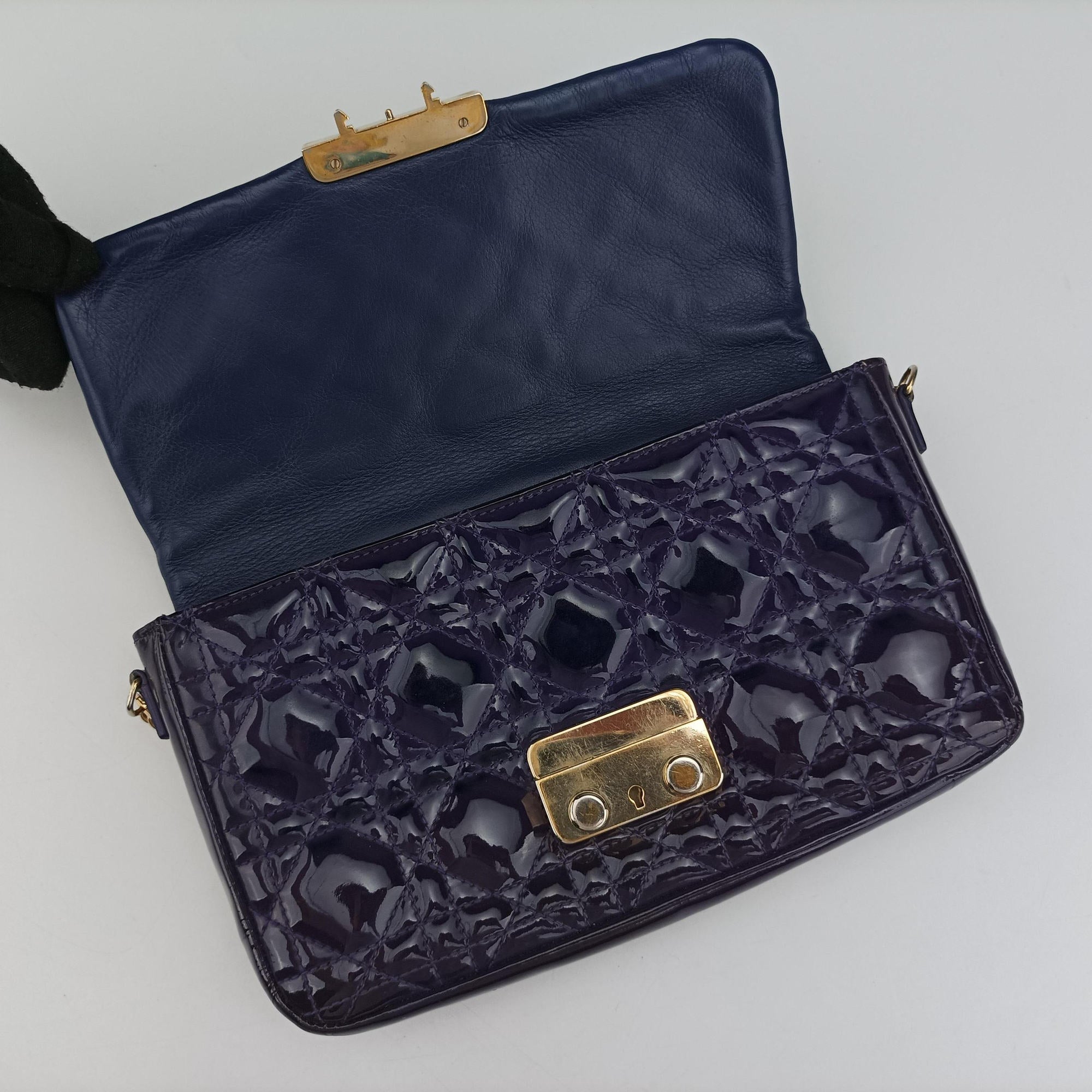 Miss Dior Cannage New Rock Purple Patent 24-MA-0193ミス ディオール カナージュ ニューロック パープル パテント 24-MA-0193