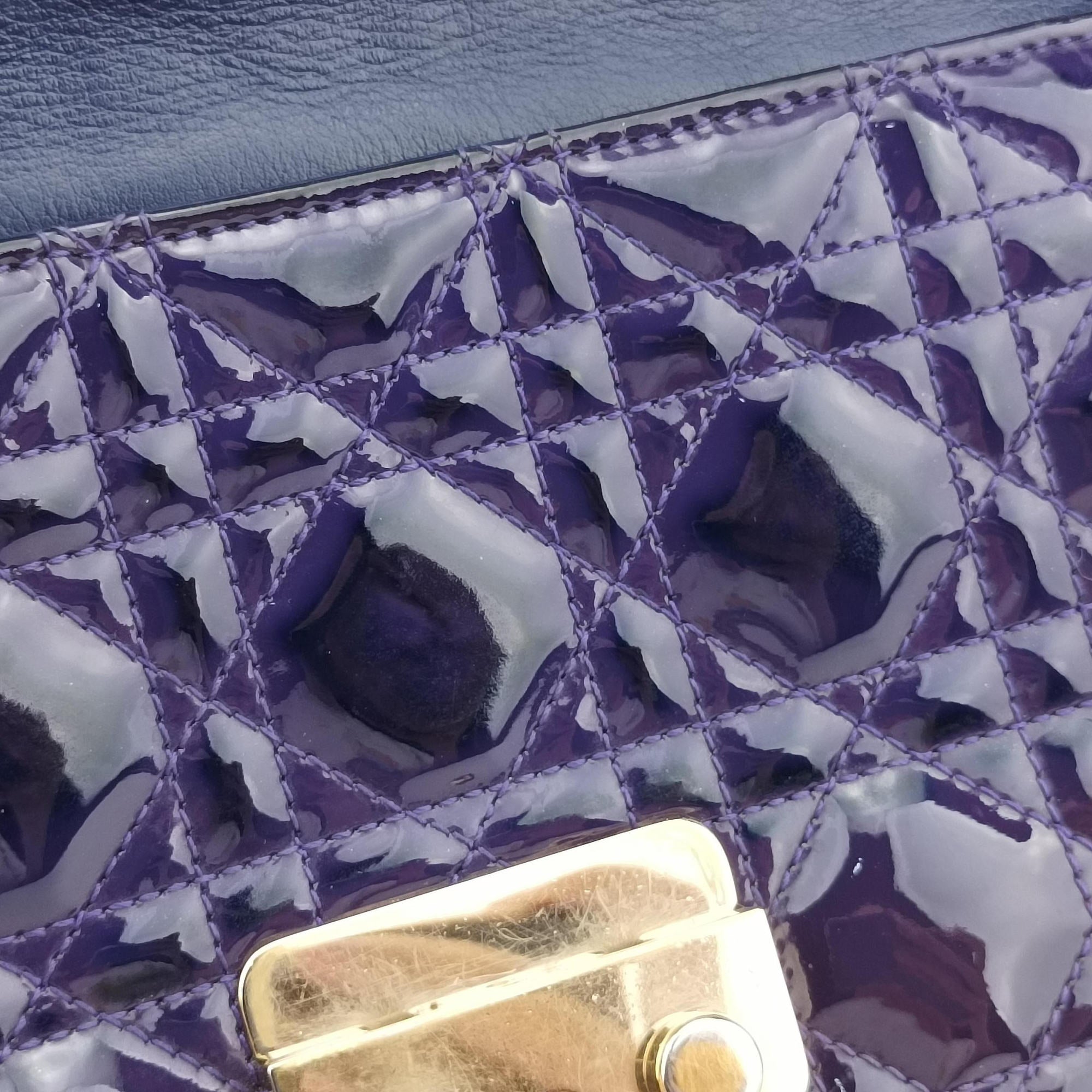 Miss Dior Cannage New Rock Purple Patent 24-MA-0193ミス ディオール カナージュ ニューロック パープル パテント 24-MA-0193