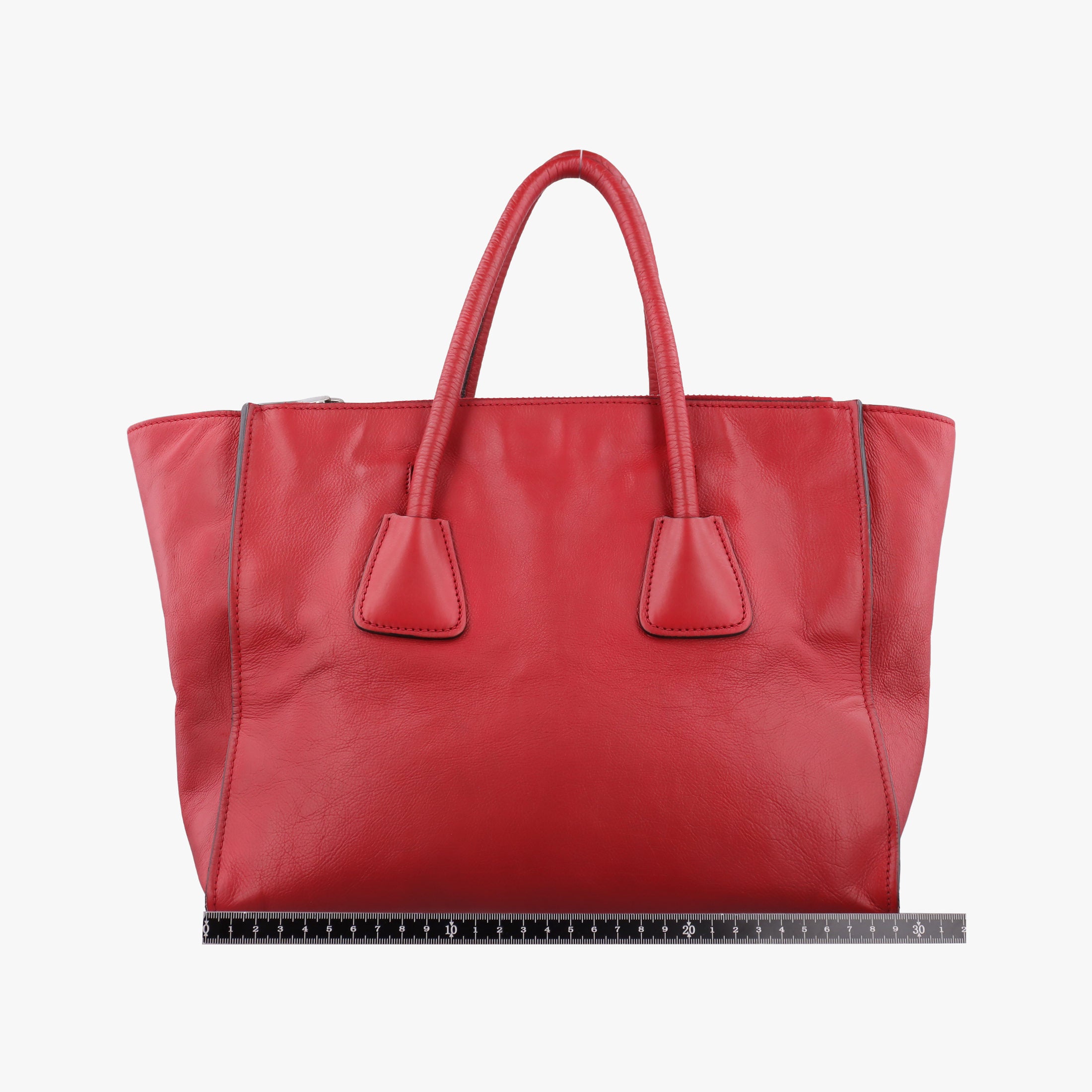 Twin Pocket Winged Tote Red Leather BN2619 110ツイン ポケット ウィング トート レッド レザー BN2619 110