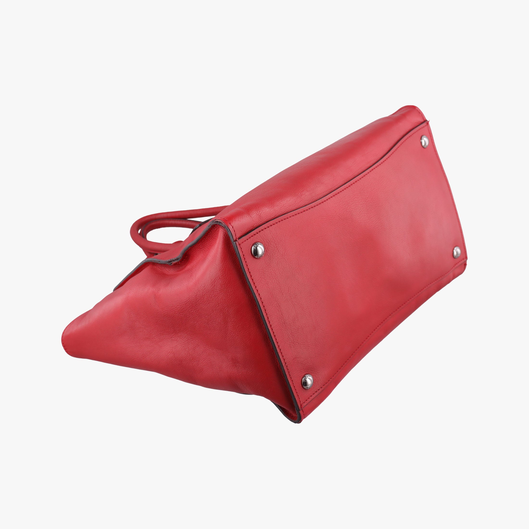 Twin Pocket Winged Tote Red Leather BN2619 110ツイン ポケット ウィング トート レッド レザー BN2619 110