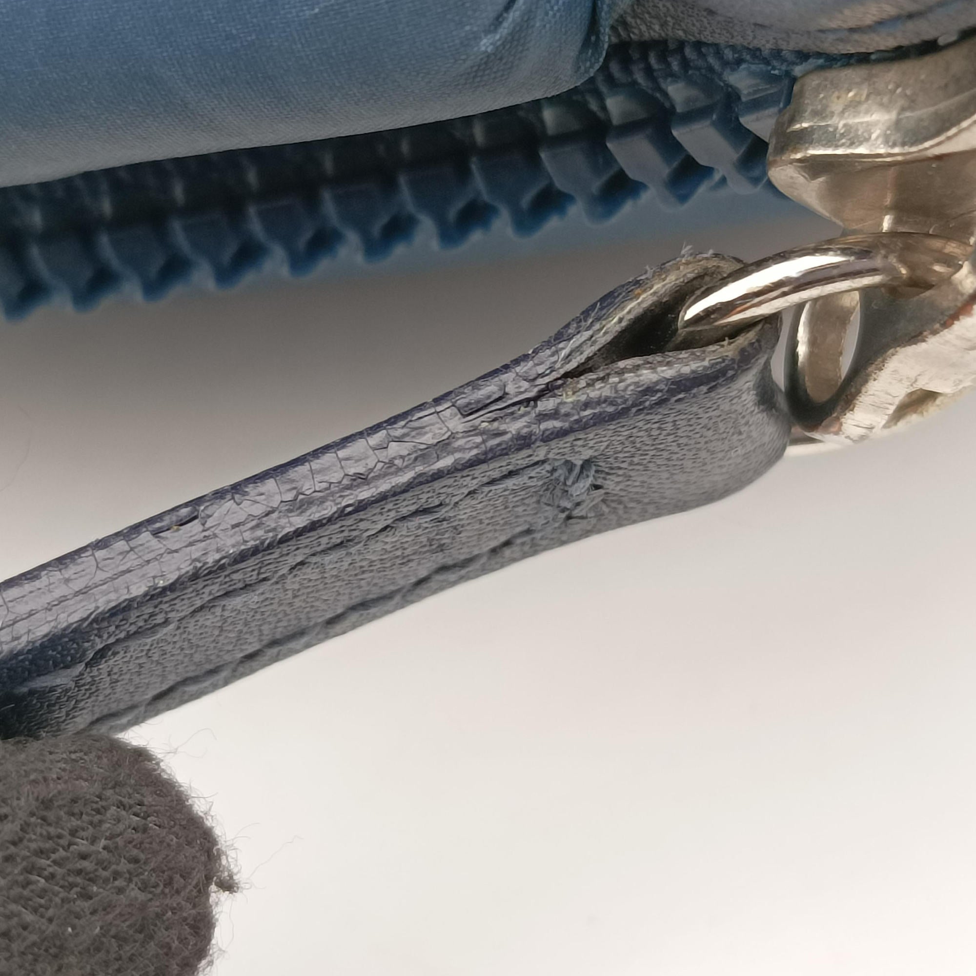Cococoon Quilting Blue Nylon×Leather A47107 13664271コココクーン キルティング ブルー ナイロン×レザー A47107 13664271