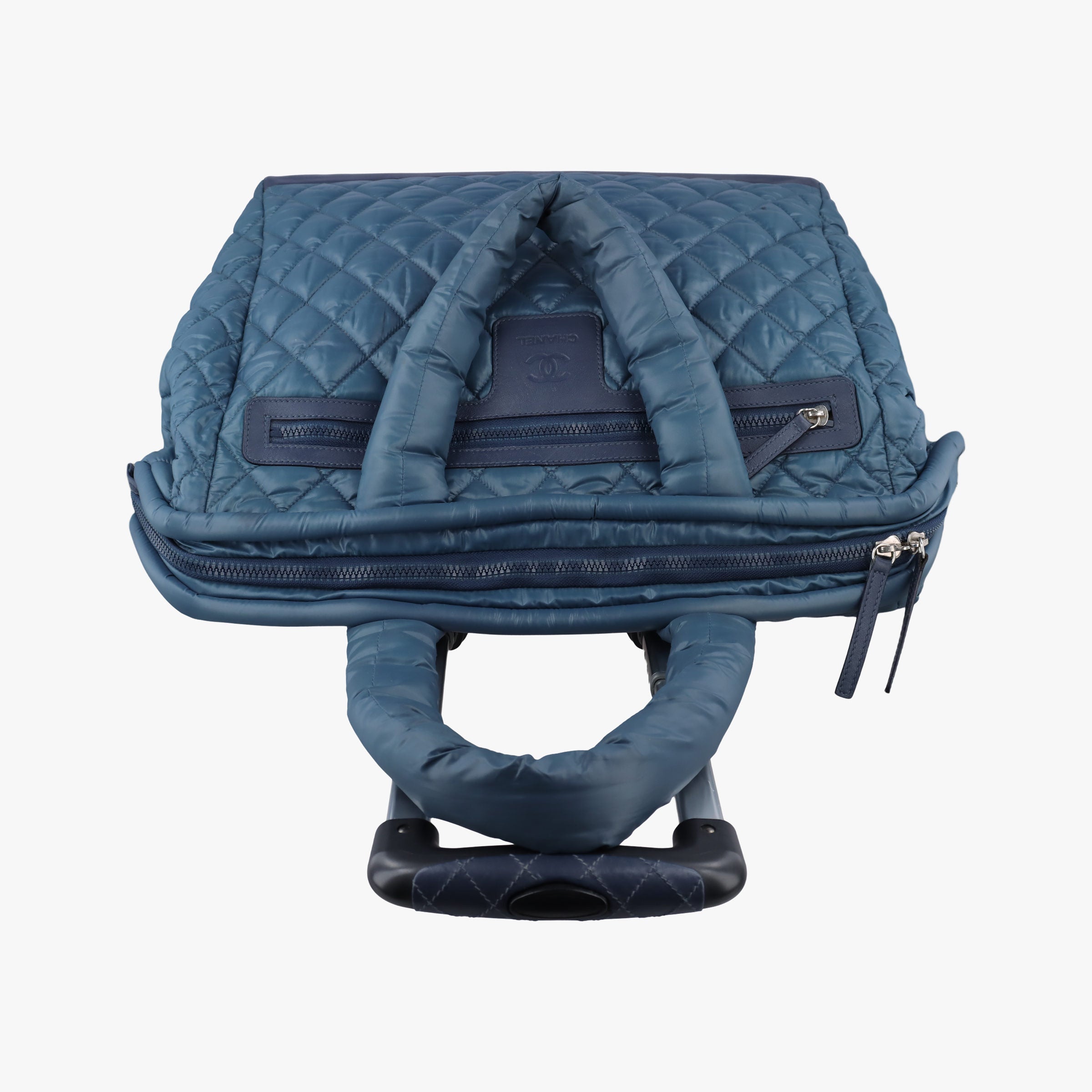 Cococoon Quilting Blue Nylon×Leather A47107 13664271コココクーン キルティング ブルー ナイロン×レザー A47107 13664271