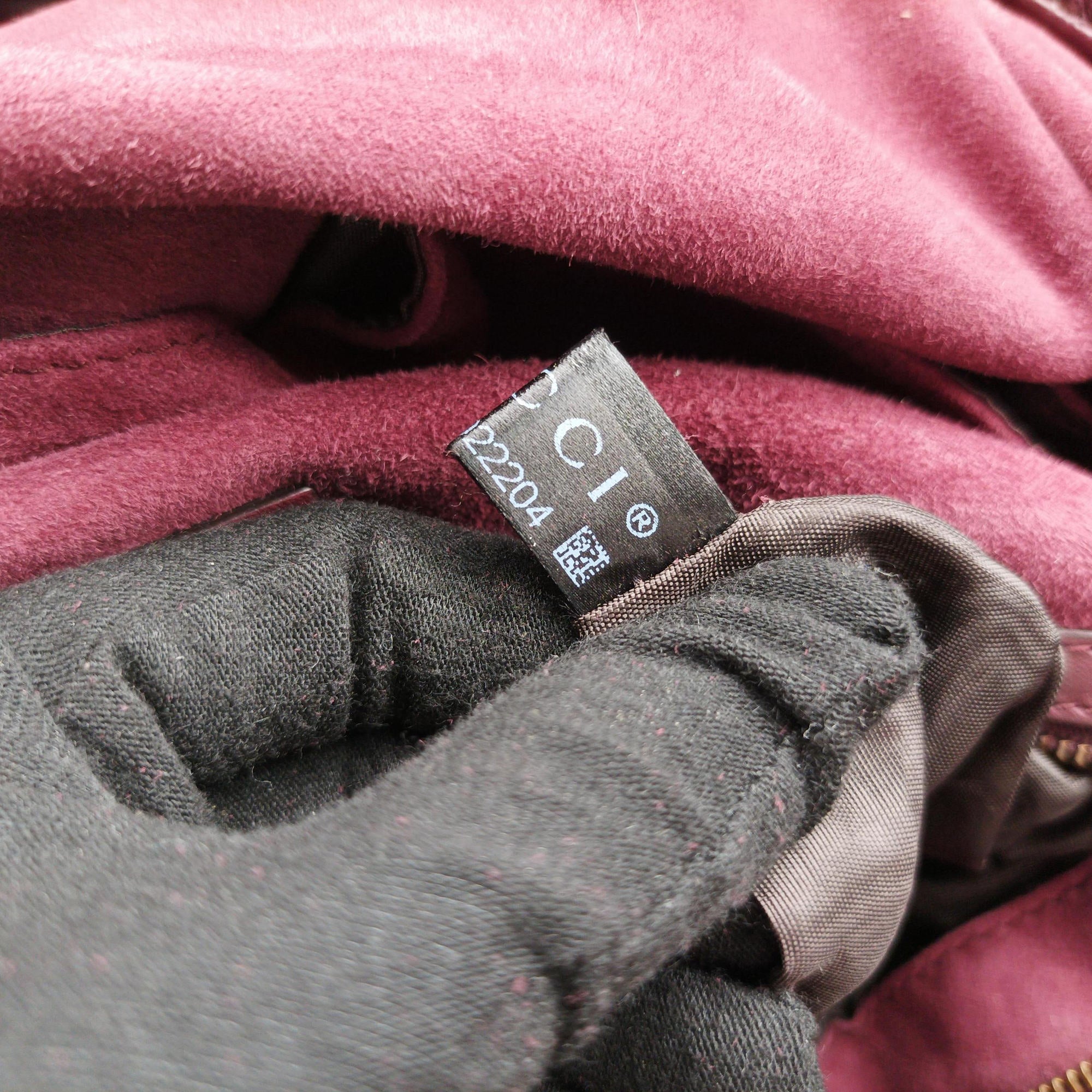 Stirrup Exotic Horsebit Burgundy ponyhair 296855 G013022204スターラップ エキゾチック ホースビット ワインレッド ハラコ 296855 G013022204