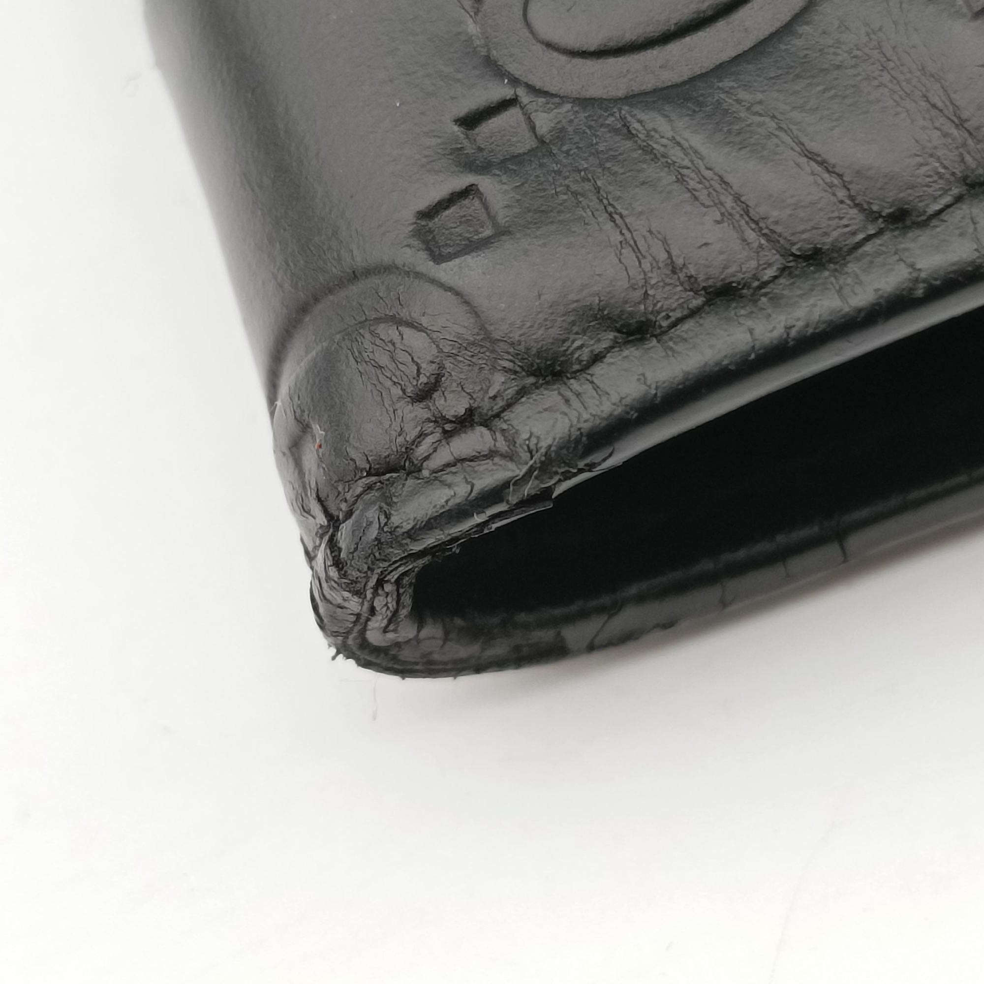Guccissima Signature Bowy Black Leather 431408 グッチッシマ シグネチャー ボウイ ブラック レザー 431408