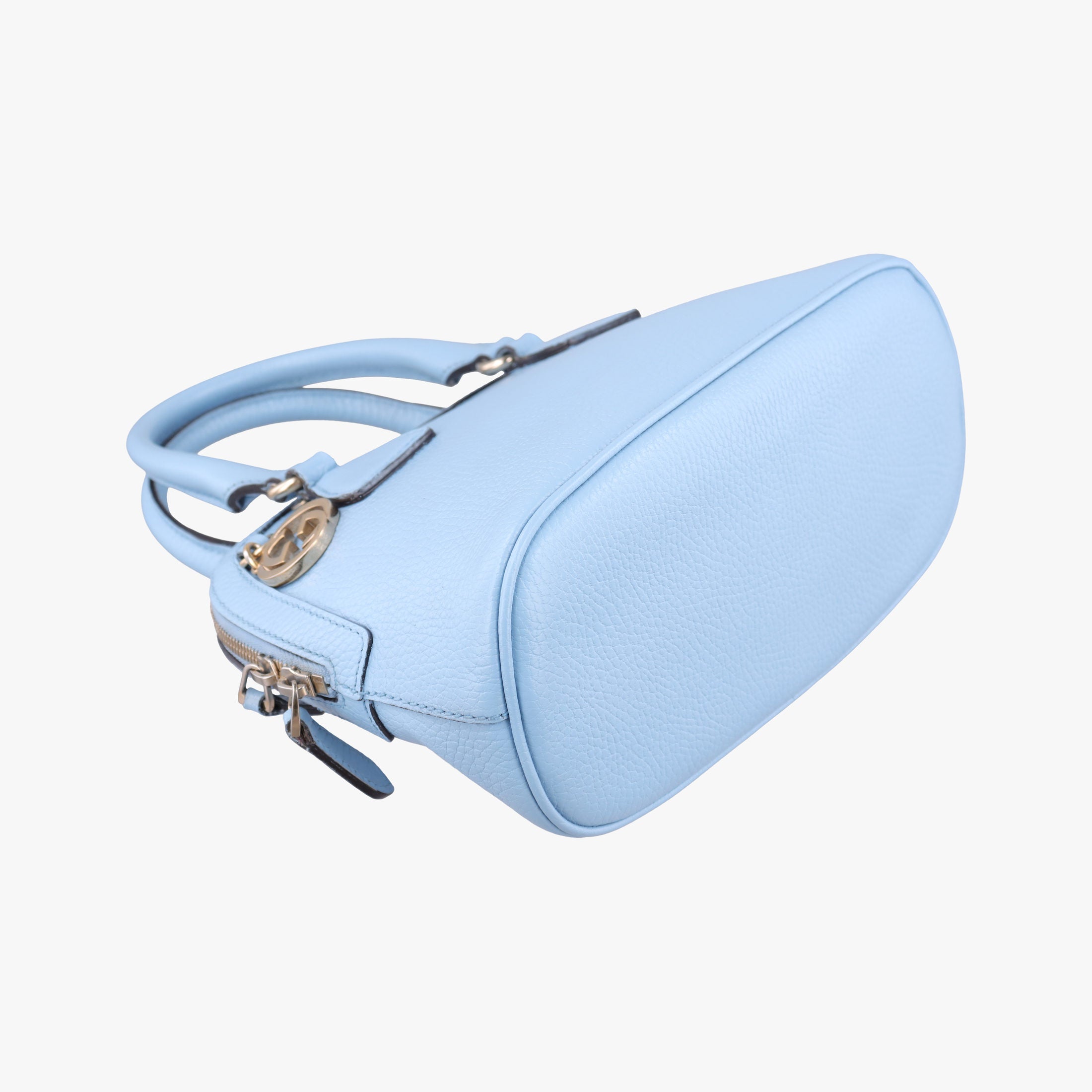 Interlocking G charm Dome Blue Leather 449661 Lot number unknownインターロッキングG チャーム ドーム ブルー レザー 449661 製番不明