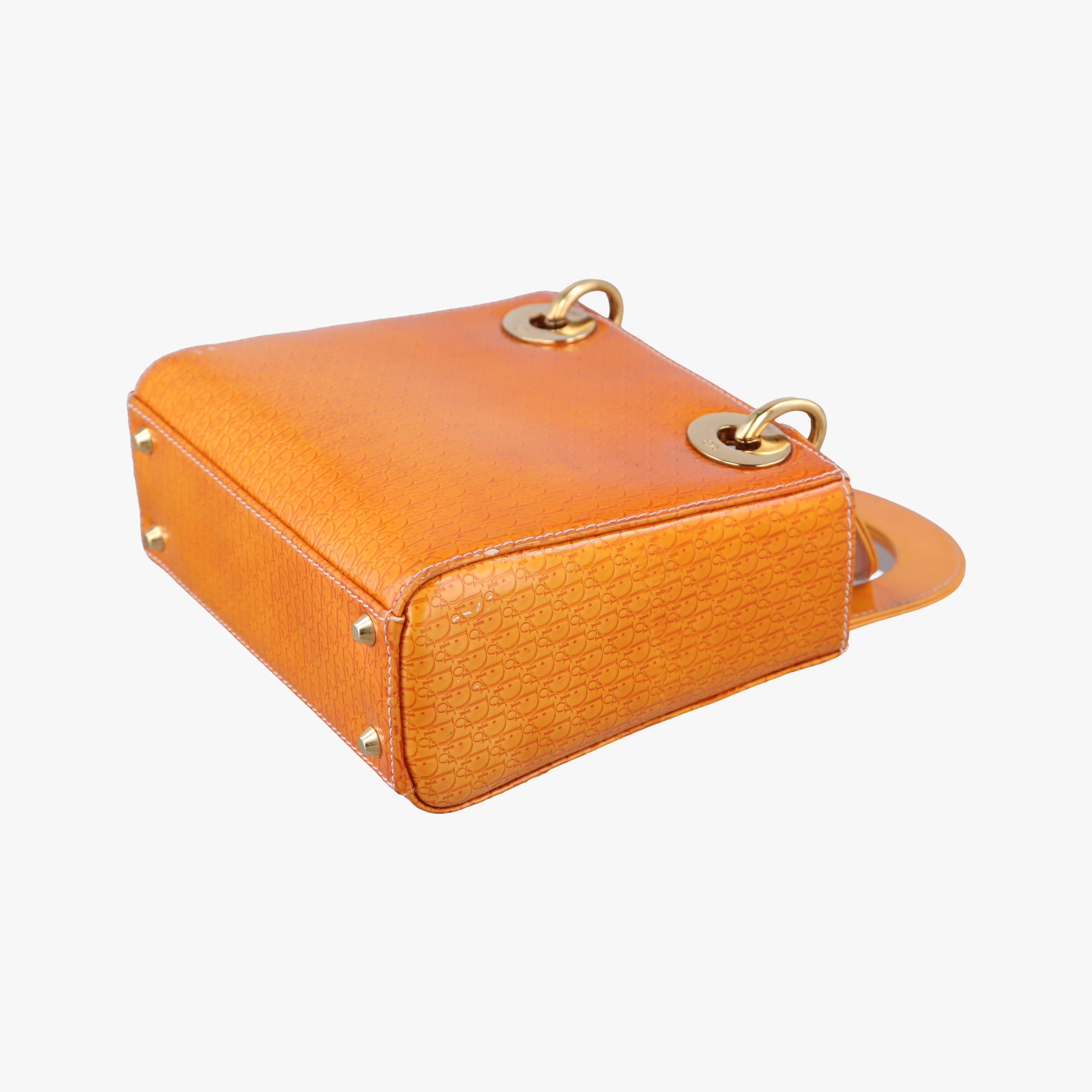 Lady Dior Mini Bag Yellow patent MA-0031レディディオールミニバッグ イエロー パテント MA-0031