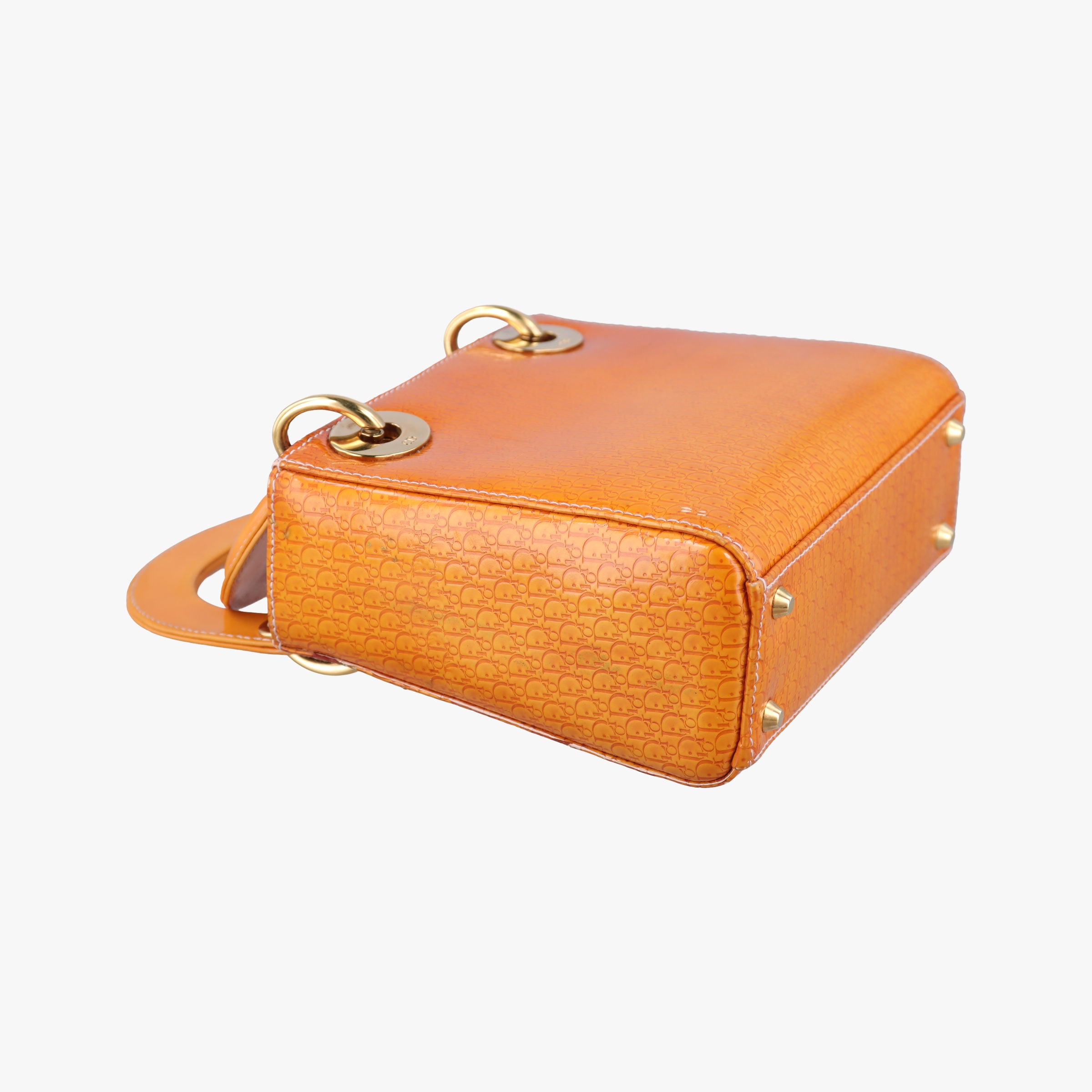 Lady Dior Mini Bag Yellow patent MA-0031レディディオールミニバッグ イエロー パテント MA-0031