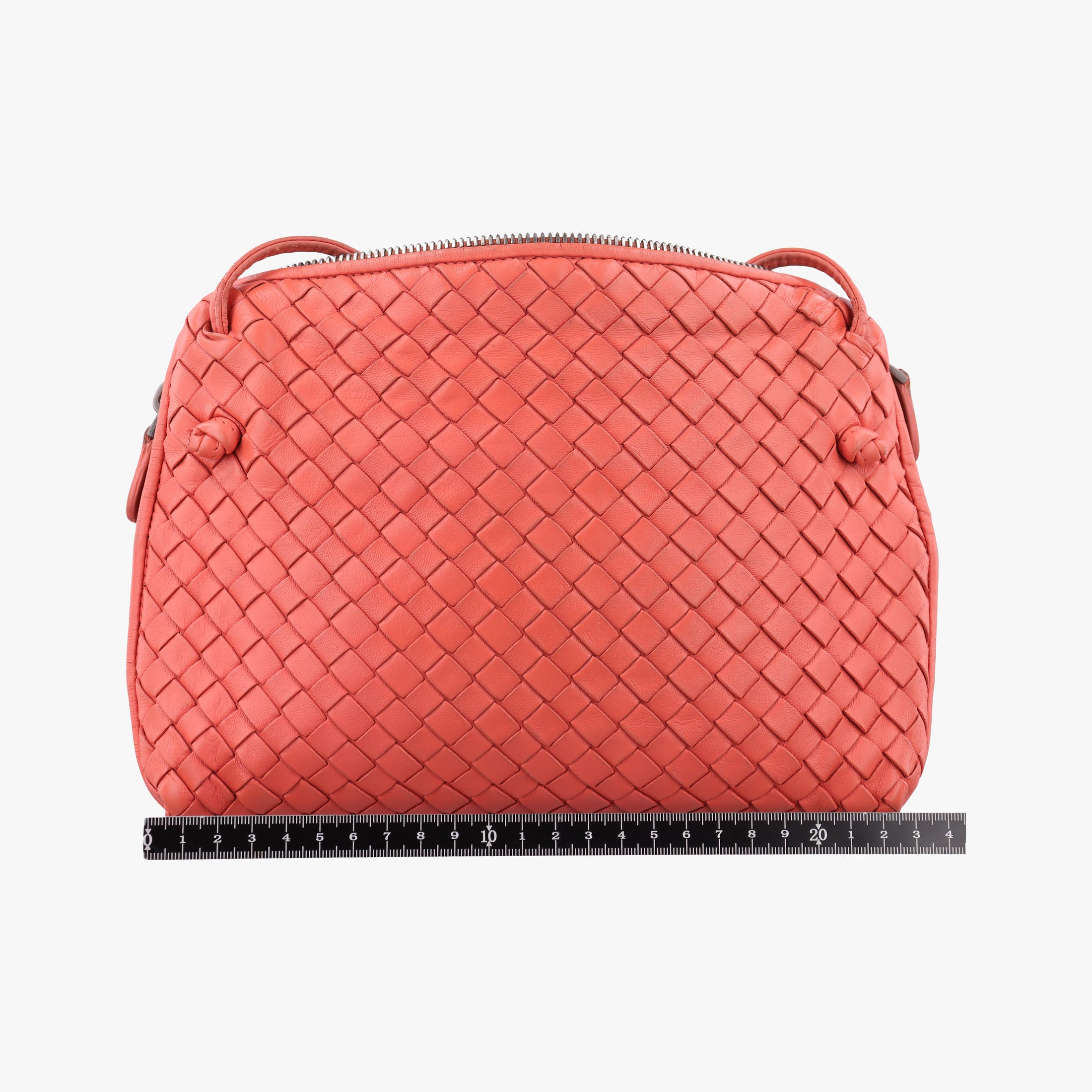 NODINI Intrecciato Red lambskin B02037527Zノディーニ イントレチャート レッド ラムスキン B02037527Z