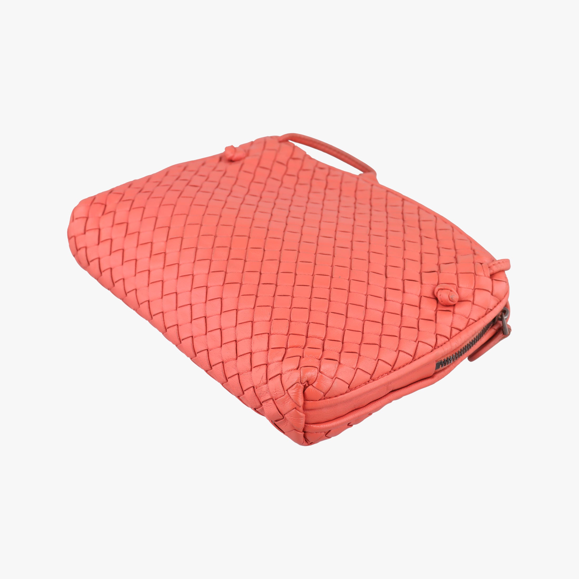 NODINI Intrecciato Red lambskin B02037527Zノディーニ イントレチャート レッド ラムスキン B02037527Z