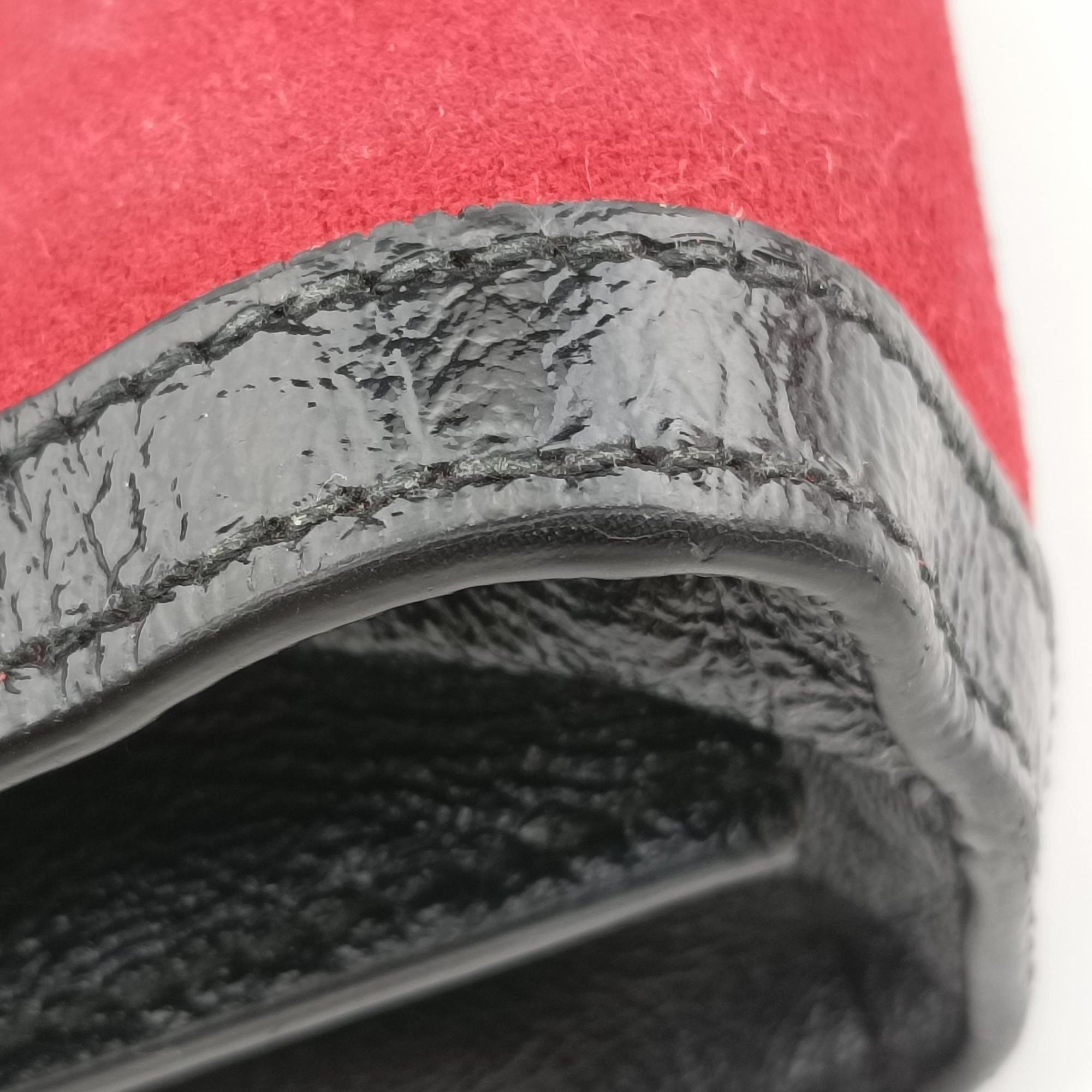 Ophidia Red×Black Suede×Patent 503877 D024101566オフィディア レッド×ブラック スエード×パテント 503877 D024101566