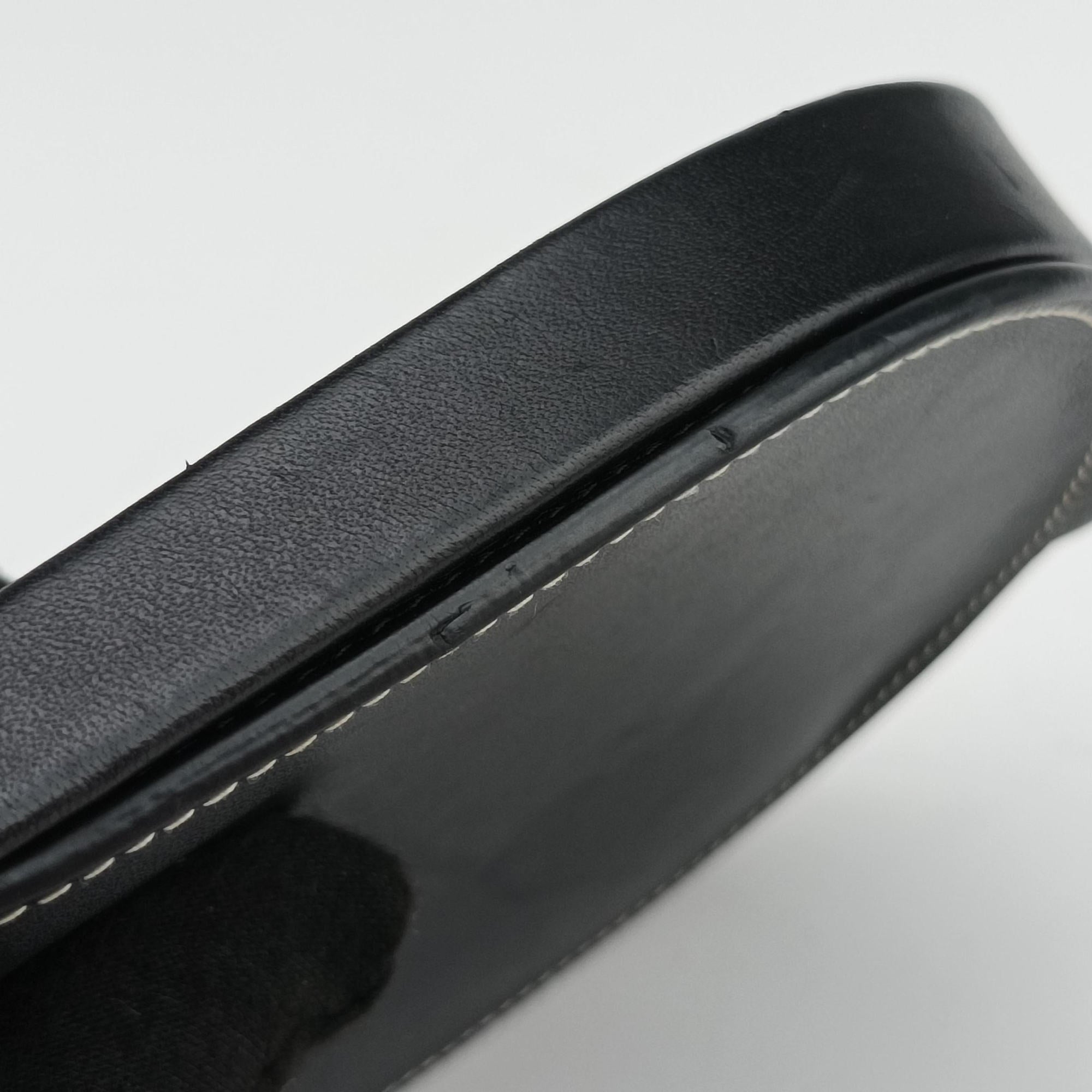 Heel Small Black Leather 101931ヒールポーチ スモール ブラック レザー 101931