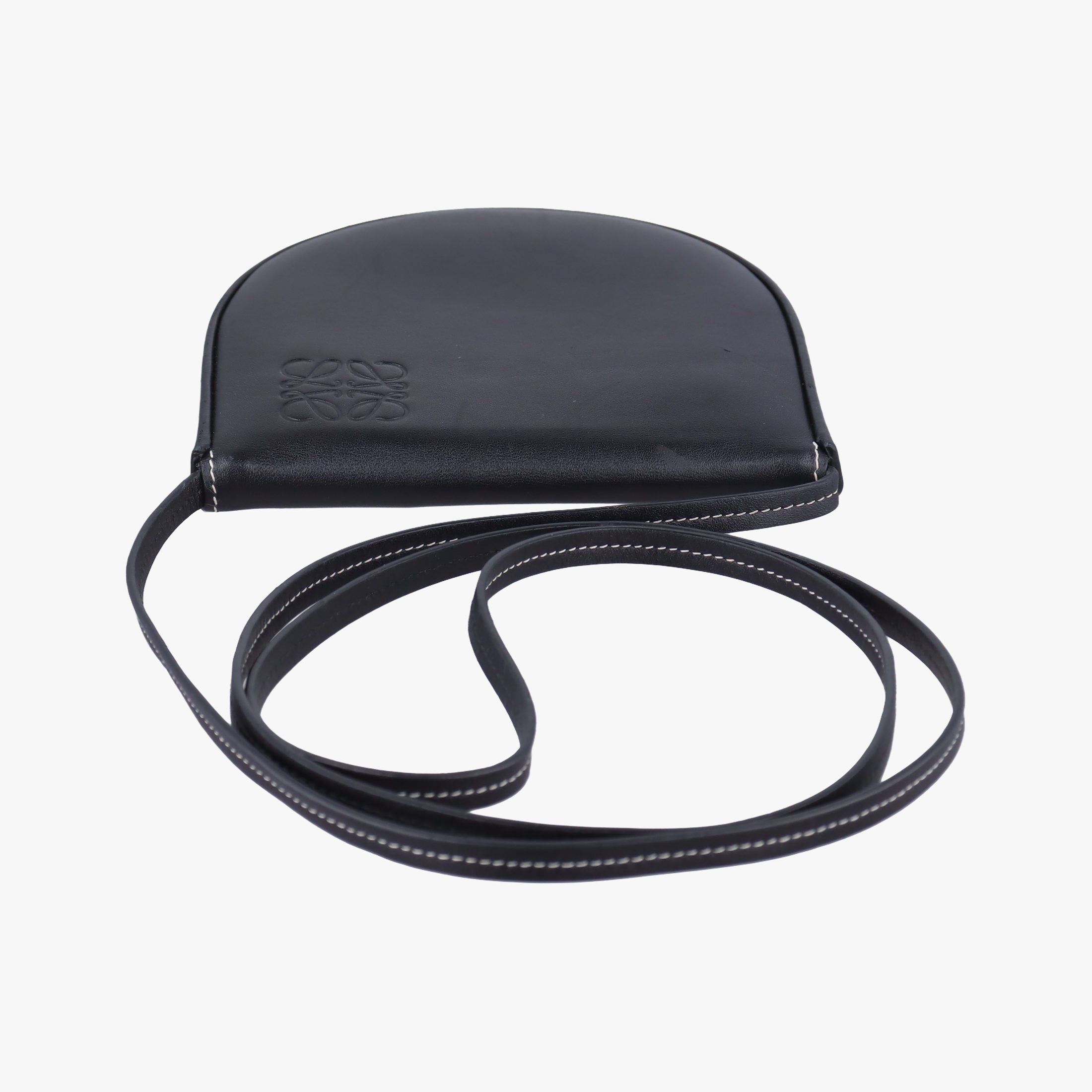 Heel Small Black Leather 101931ヒールポーチ スモール ブラック レザー 101931