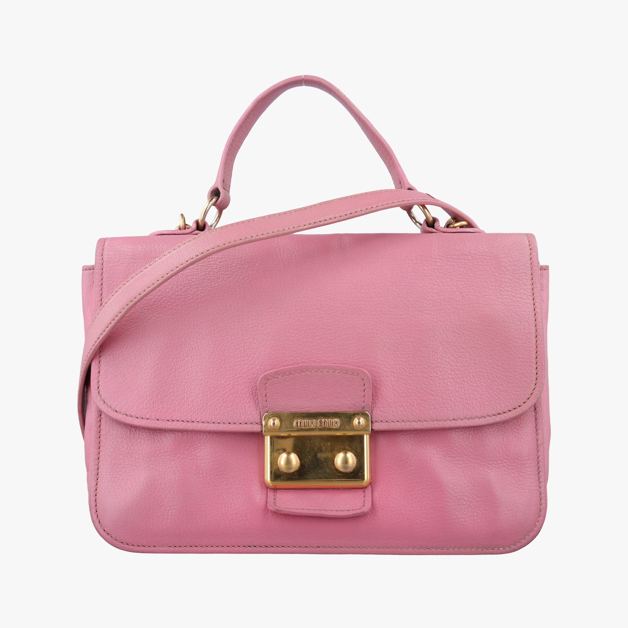 lock Fuoco Sound Top Handle Pink SAFFIANO Leather BT0963 25ロック フオコ サウンドトップハンドル ピンク サフィアーノレザー BT0963 25