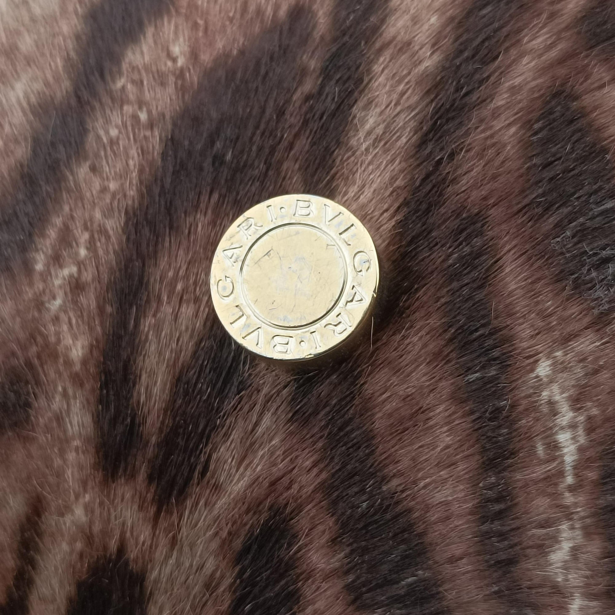 Leopard Print Brown Leather× Fur AX.G12.35146レオパード 豹柄 ブラウン レザー ×ファー AX.G12.35146