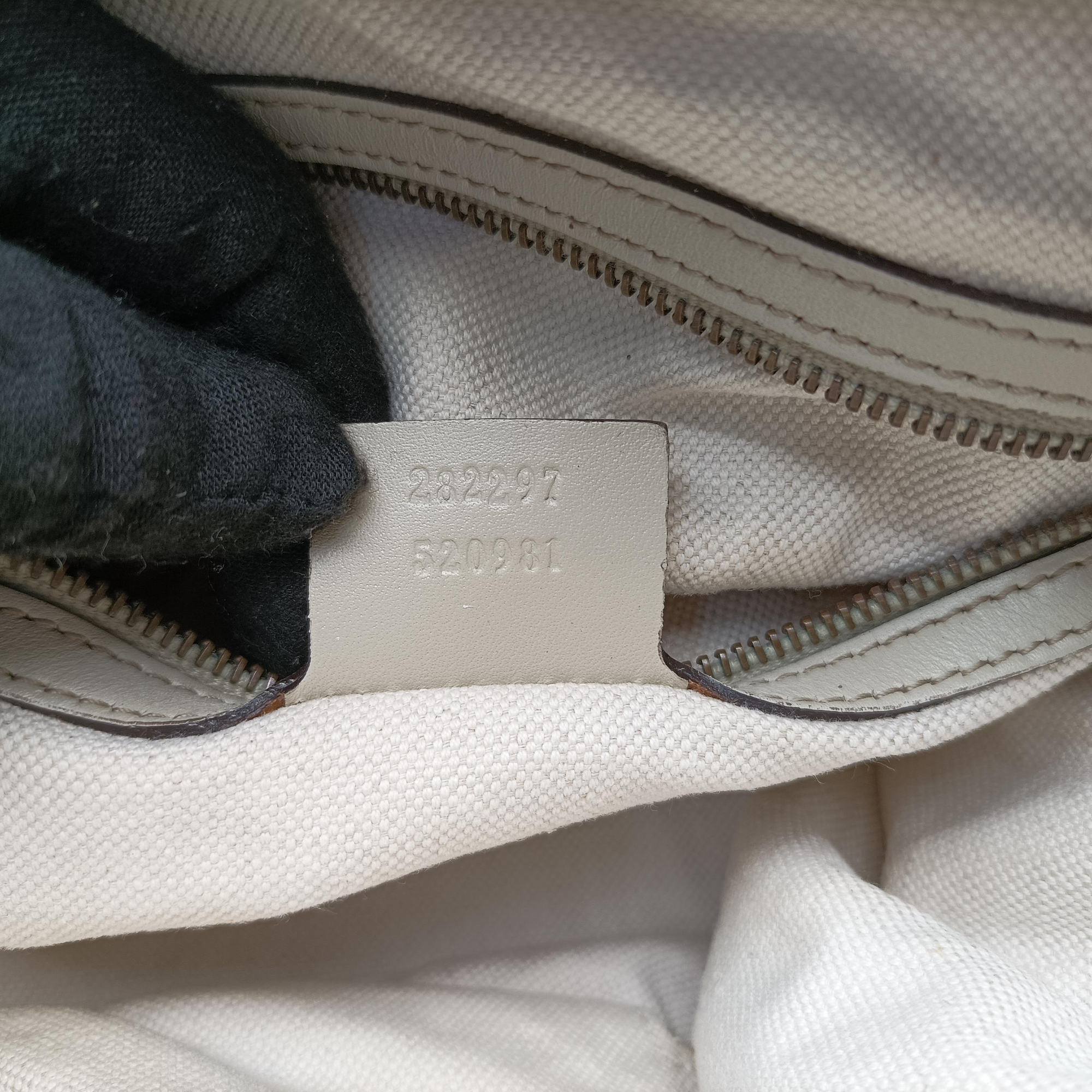 Guccissima Beige x Brown Canvas×Leather 282297 G012747145グッチシマ ベージュ×ブラウン キャンバス×レザー 282297 G012747145