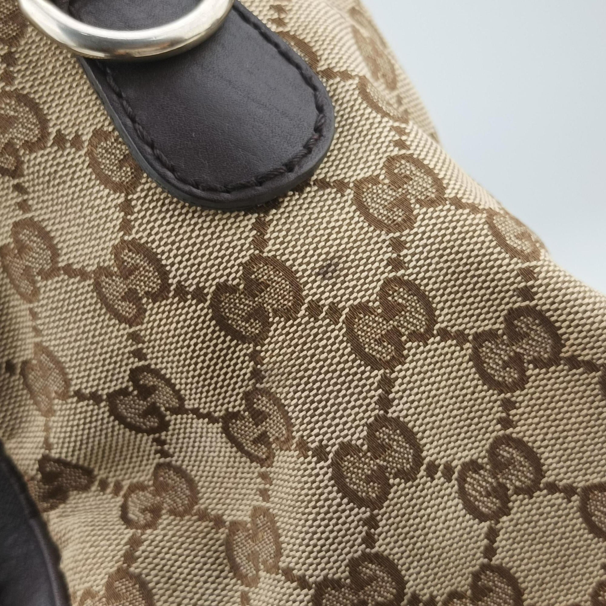 Sherry Line Brown×Beige×Red×Green canvas×leather 247205 Lot number unknownシェリーライン ブラウン×ベージュ×レッド×グリーン キャンバス×レザー 247205 製番不明