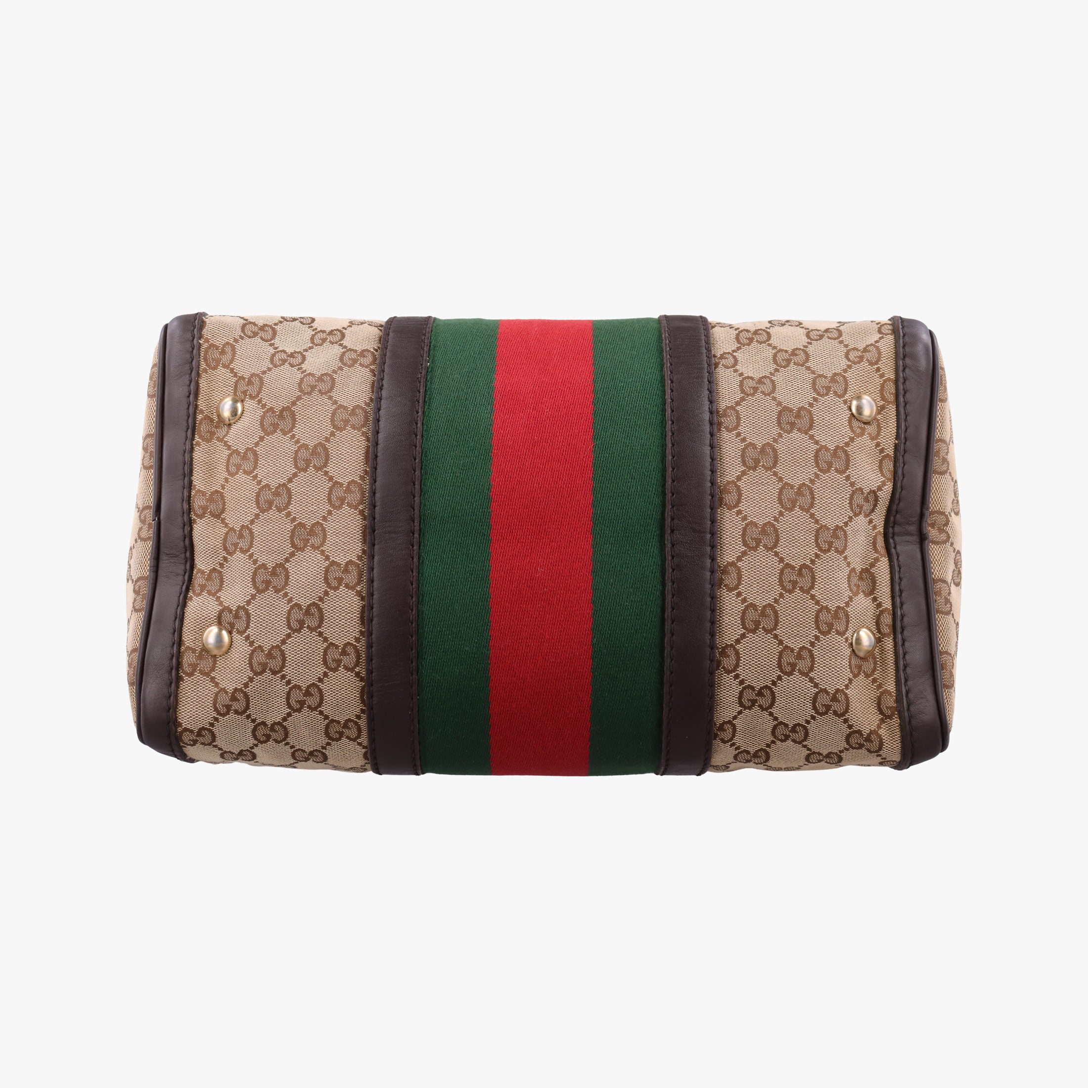 Sherry Line Brown×Beige×Red×Green canvas×leather 247205 Lot number unknownシェリーライン ブラウン×ベージュ×レッド×グリーン キャンバス×レザー 247205 製番不明