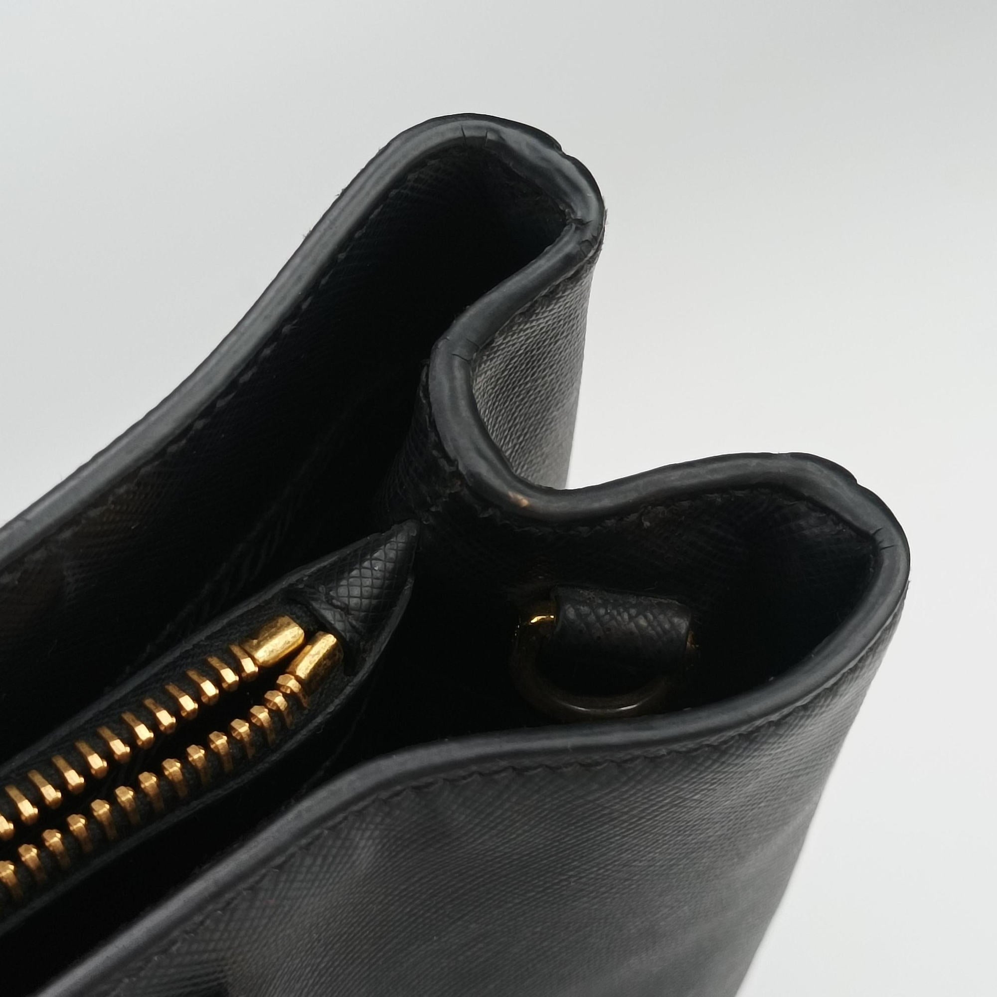 Galleria Black SAFFIANO Leather BN2274 247ガレリア ブラック サフィアーノレザー BN2274 247