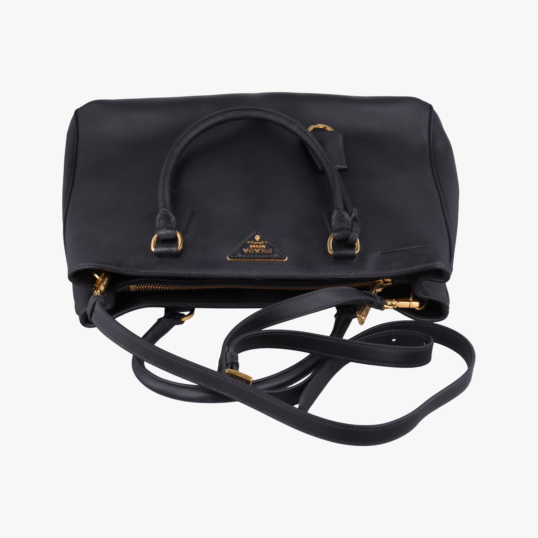 Galleria Black SAFFIANO Leather BN2274 247ガレリア ブラック サフィアーノレザー BN2274 247