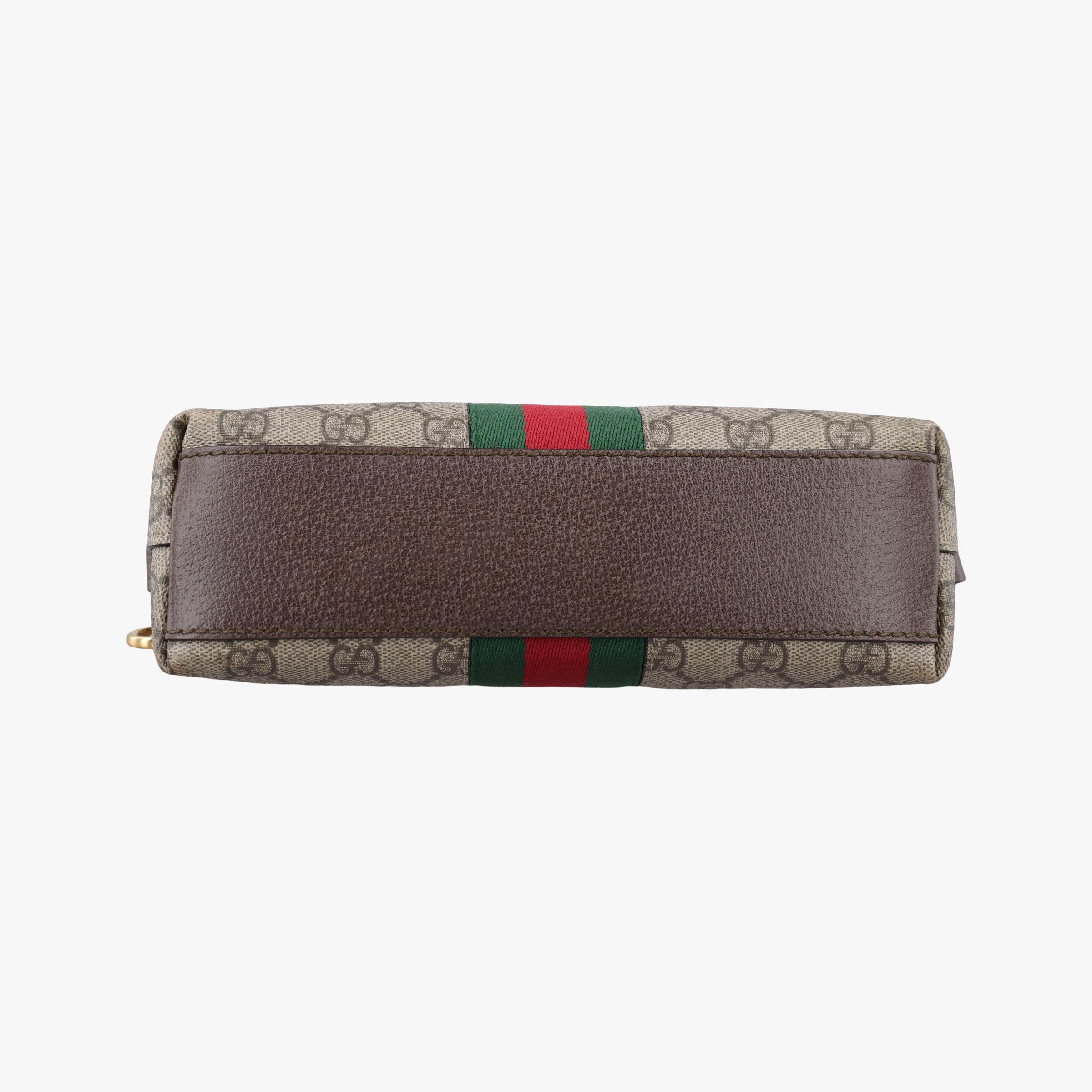 Ophidia brown×red×green PVC coated canvas×Leather 499621 E024005782オフィディア ブラウン×レッド×グリーン PVCコーティングキャンバス×レザー 499621 E024005782
