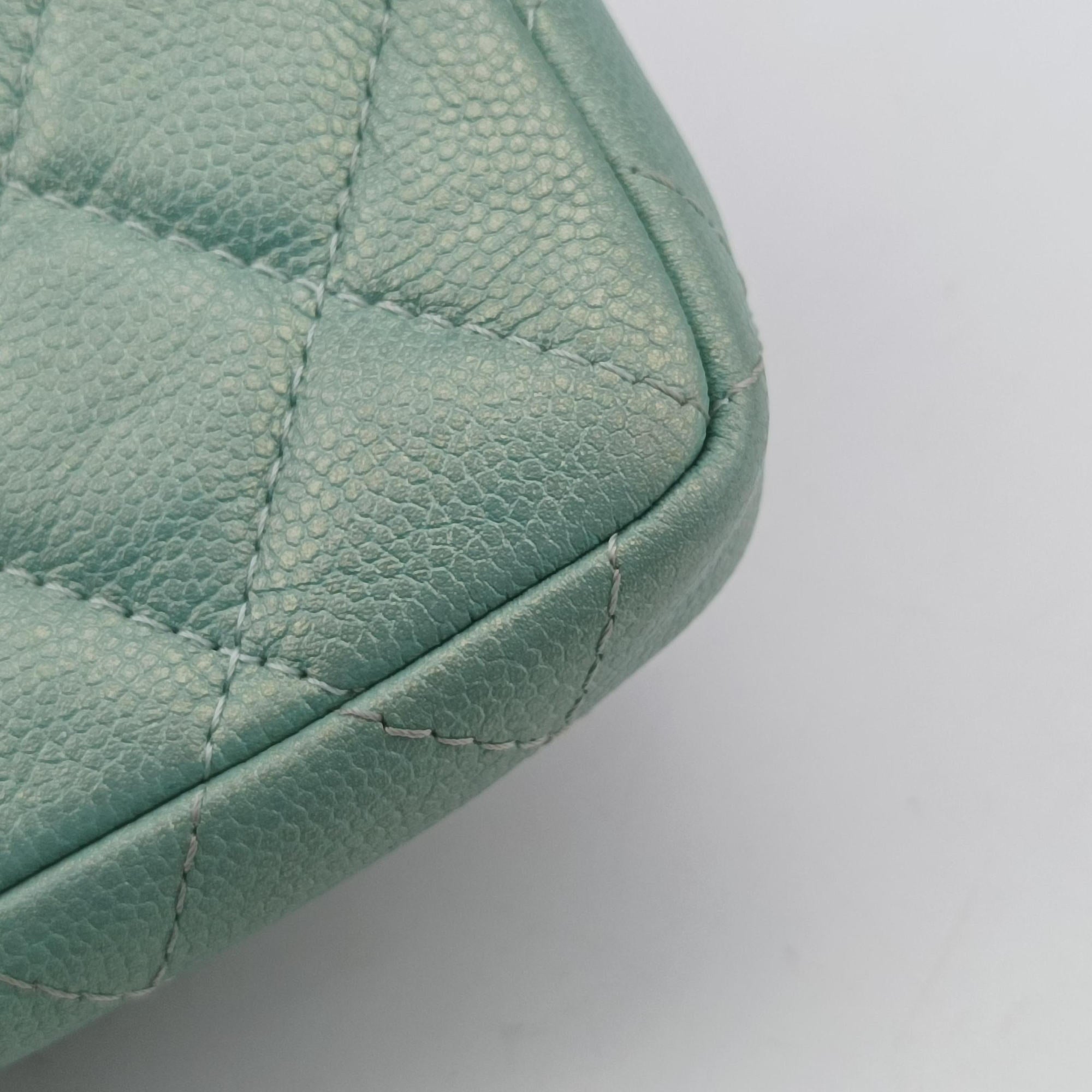 Mini Matelasse Pearl Coin Purse Green lambskin AP2119 31254080ミニマトラッセ パール コインパース グリーン ラムスキン AP2119 31254080
