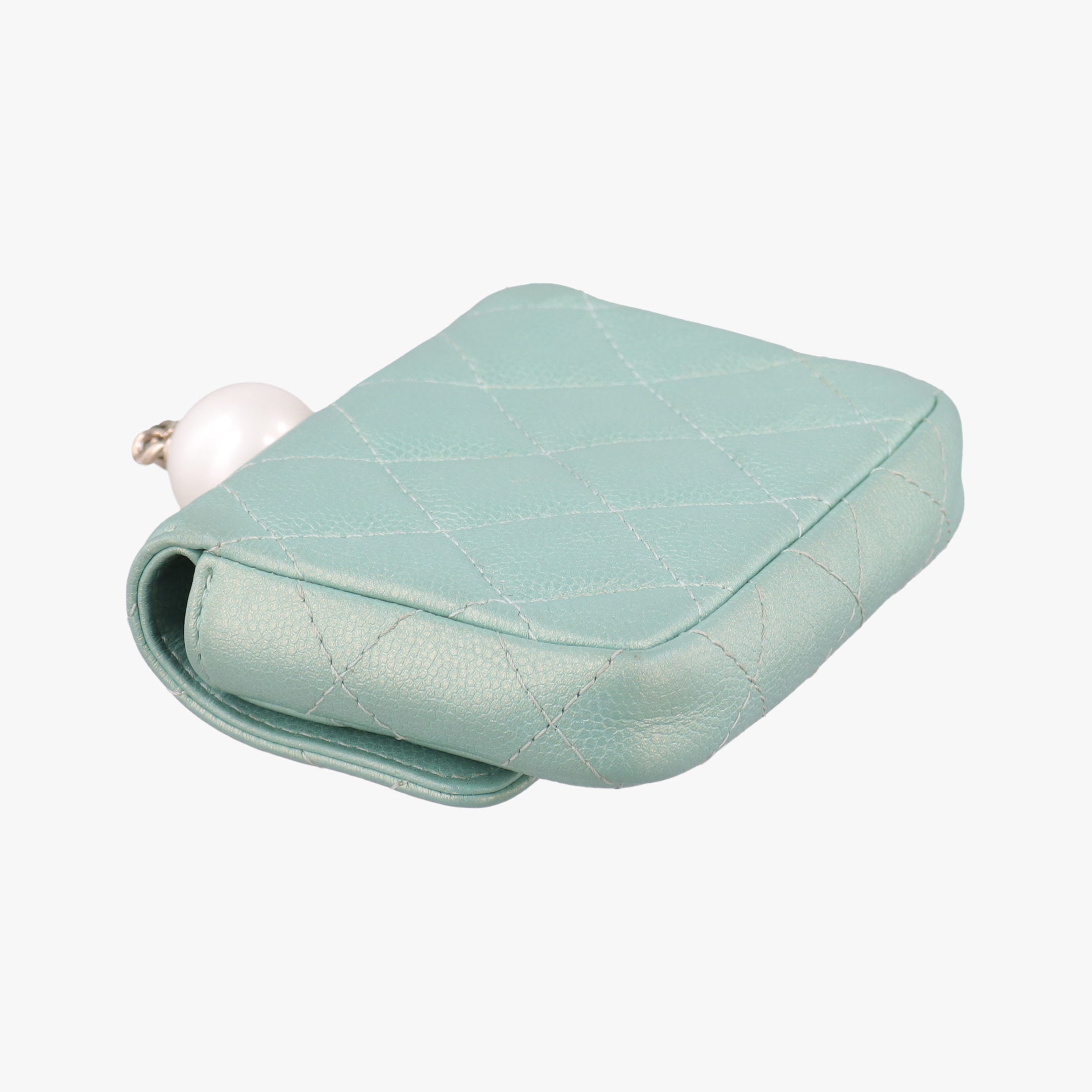 Mini Matelasse Pearl Coin Purse Green lambskin AP2119 31254080ミニマトラッセ パール コインパース グリーン ラムスキン AP2119 31254080