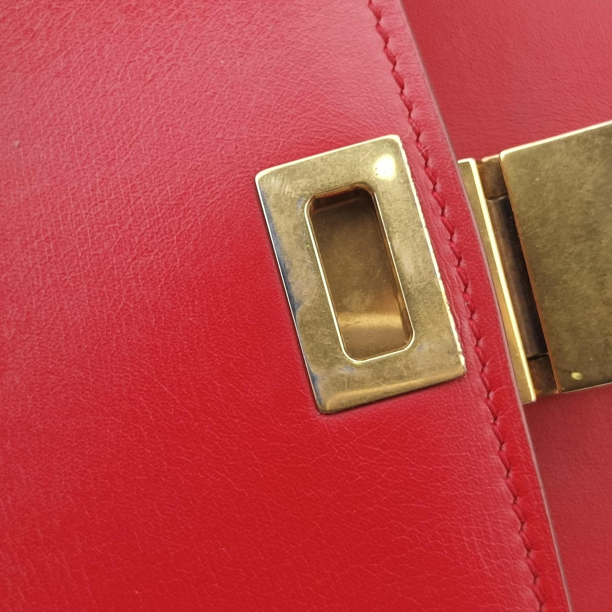 Classic Box Red Leather S-CE-0111クラシックボックス レッド レザー S-CE-0111